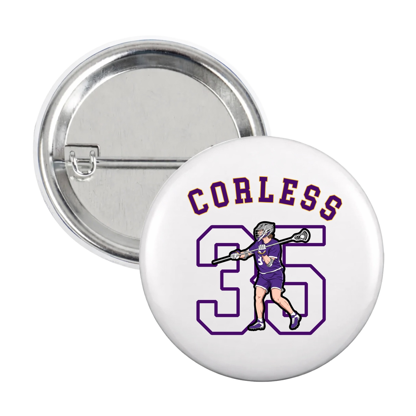 Game Day Button — Shirsey Arch in White