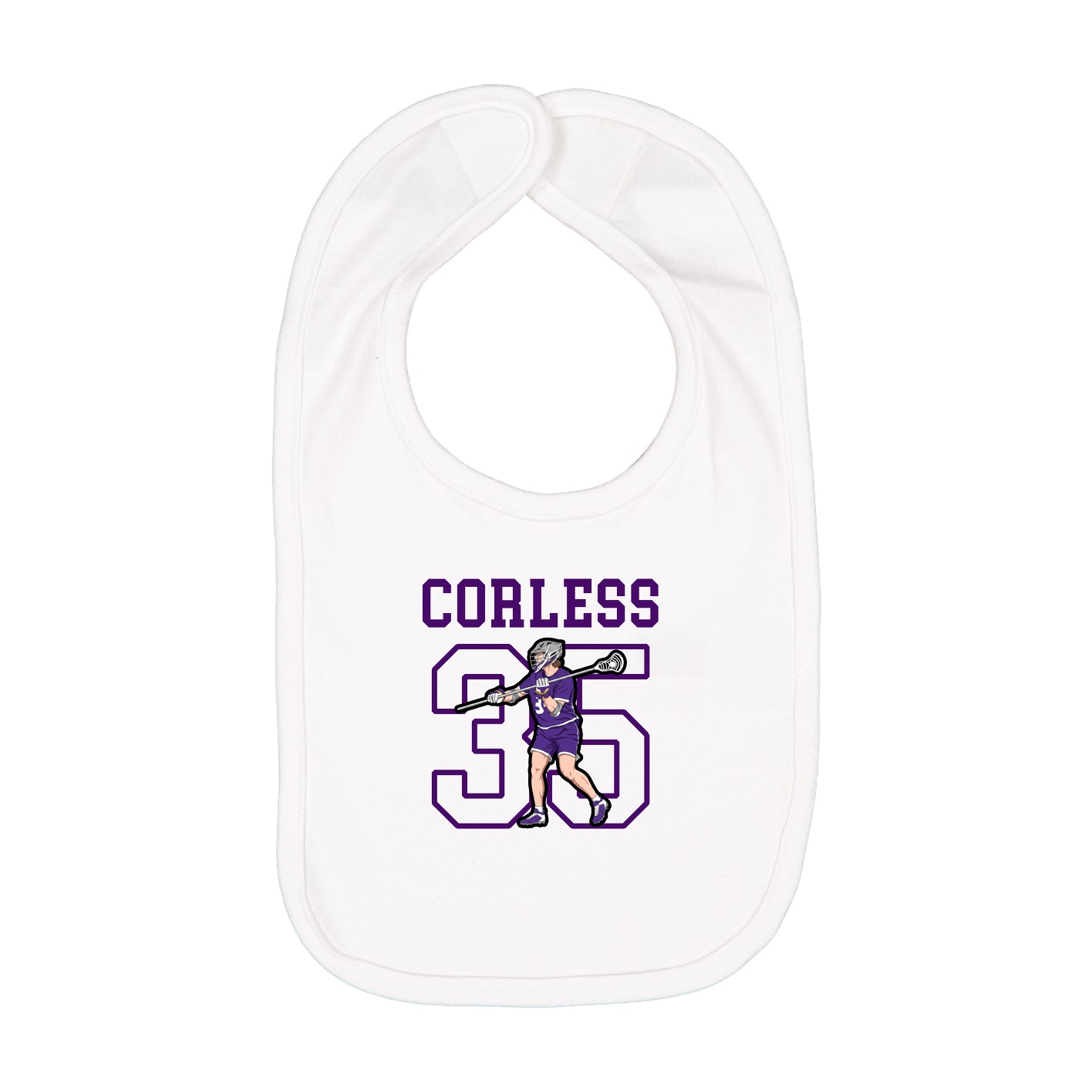 Infant Bib — Shirsey in White