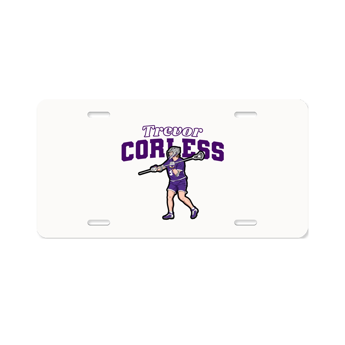 License Plate — Name Arch in Classic