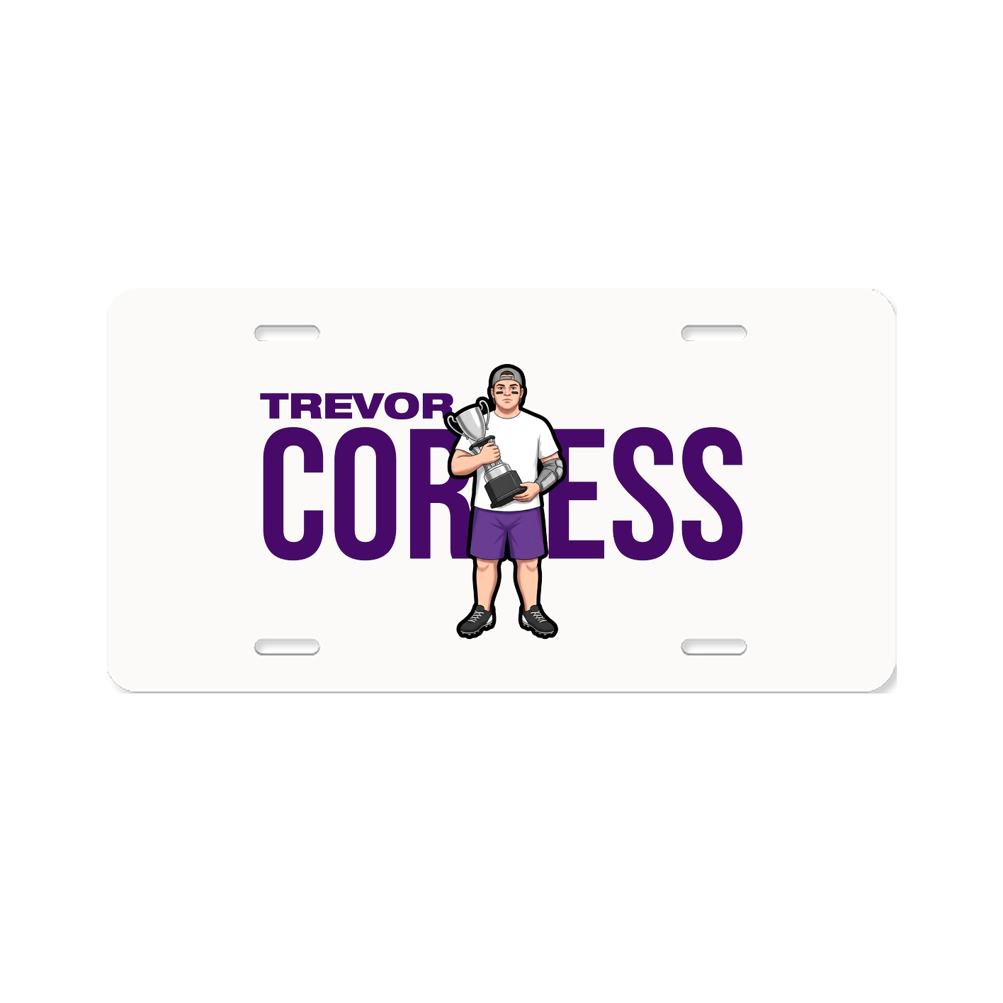 License Plate — Player Name in Classic