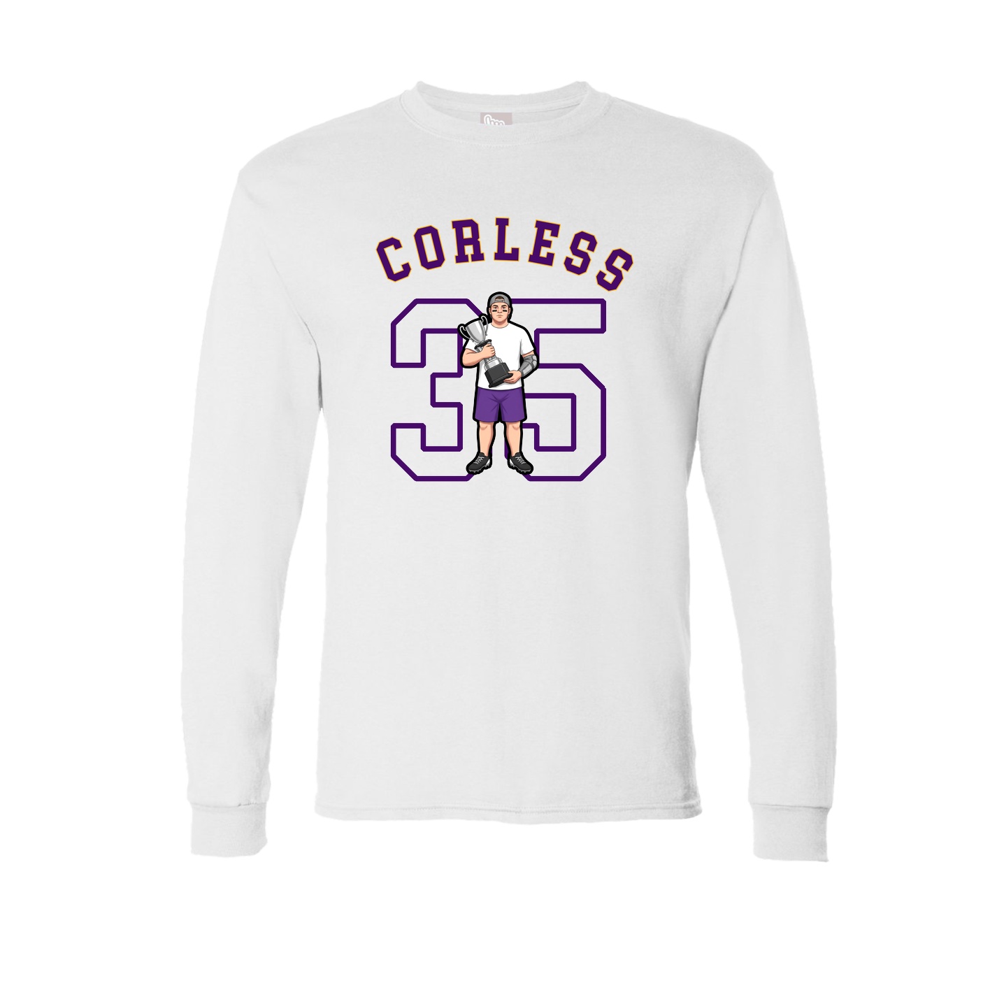 Long Sleeve Tee — Shirsey Arch in White