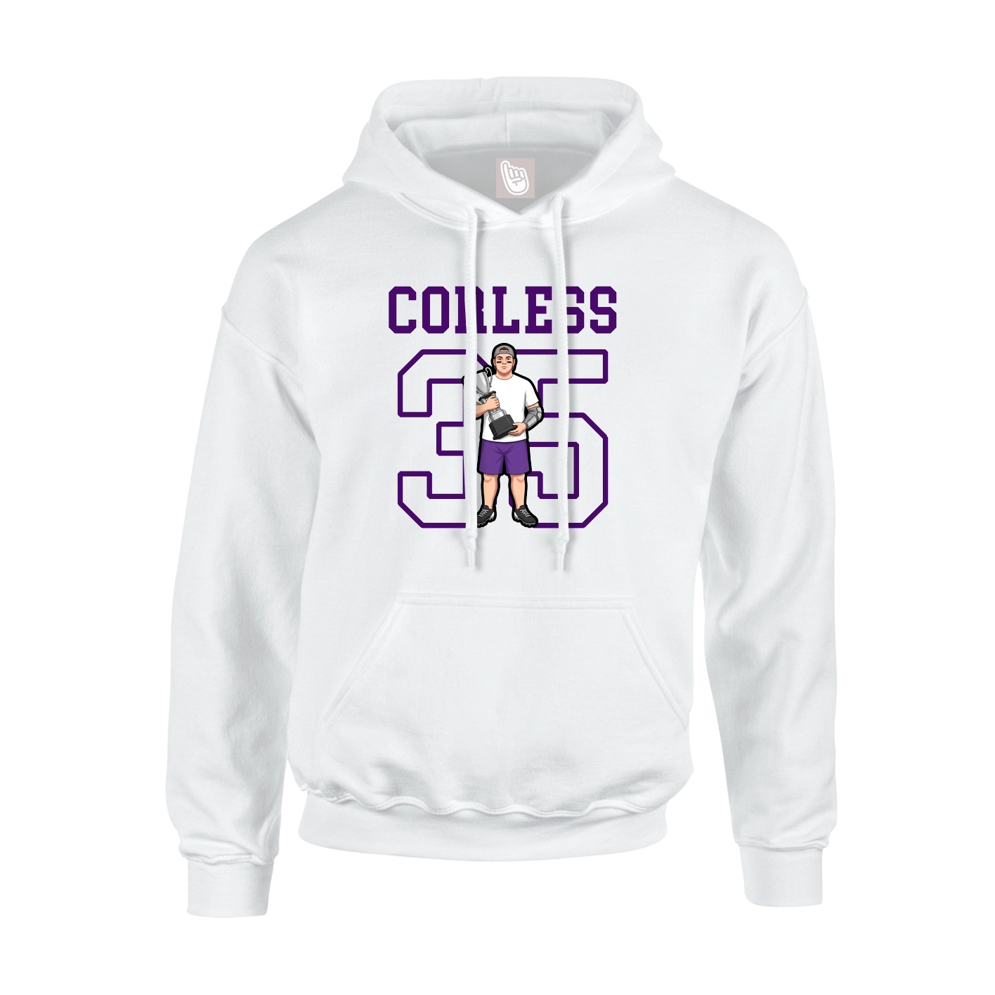 Youth Hoodie — Shirsey in White