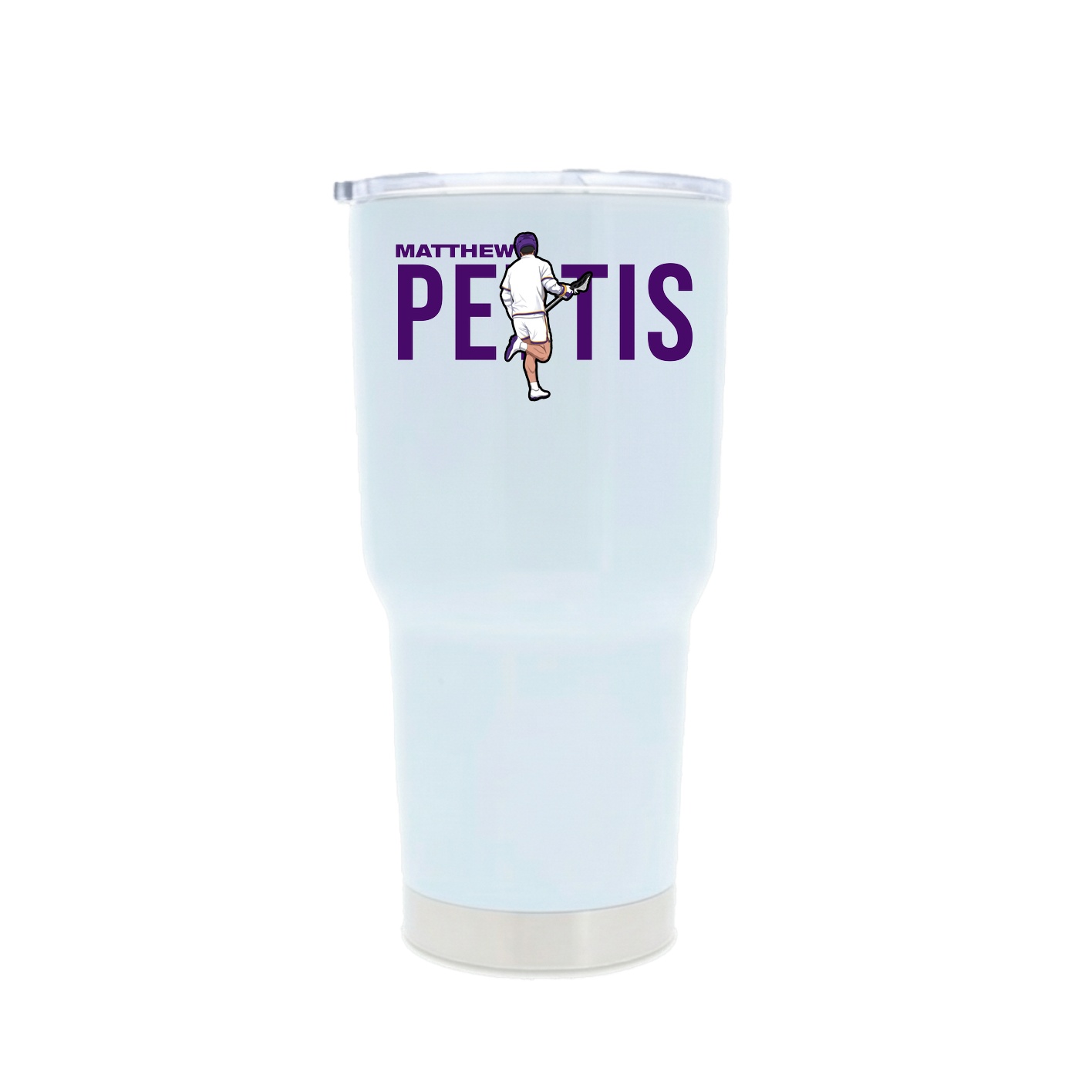 30oz Stainless Steel Tumbler — Player Name in White