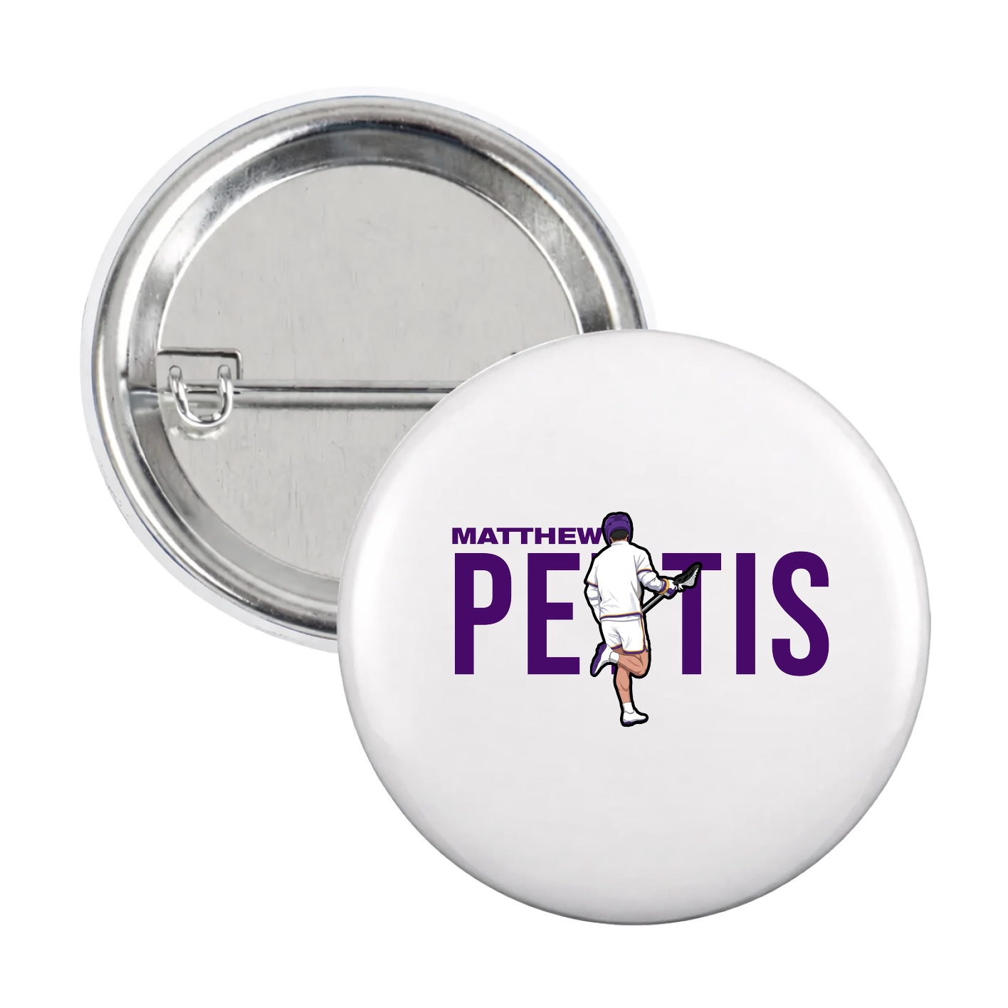 Game Day Button — Player Name in White