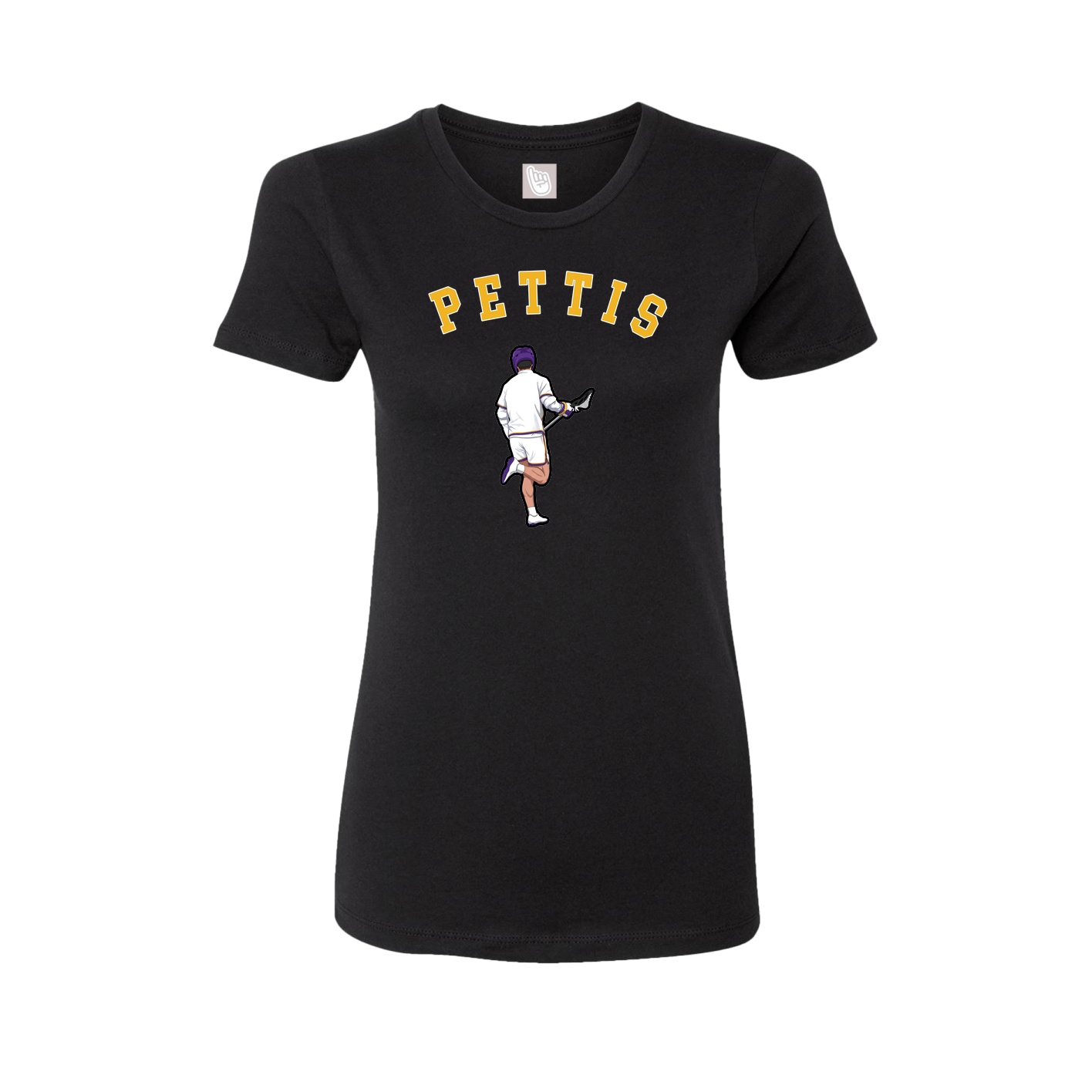 Fitted Women's Tee — Shirsey Arch in Black