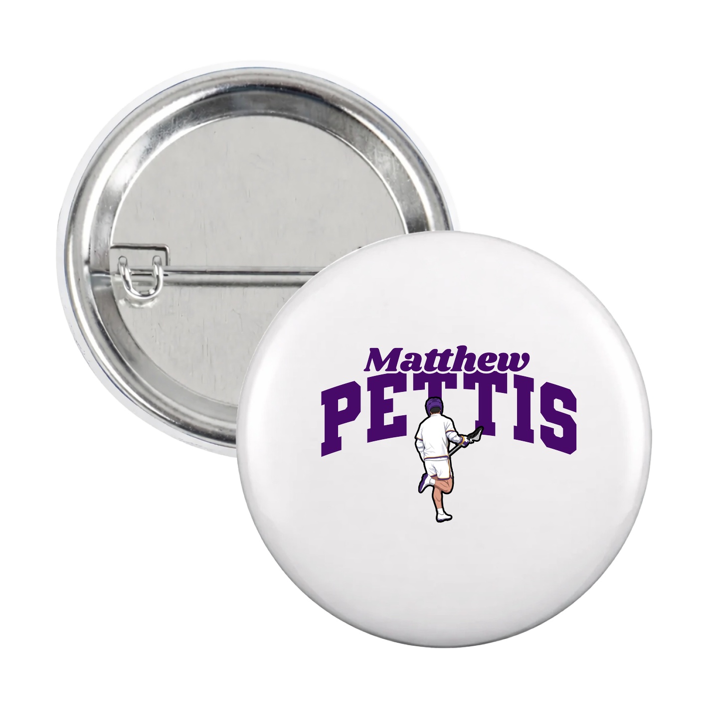 Game Day Button — Signature Arch in White