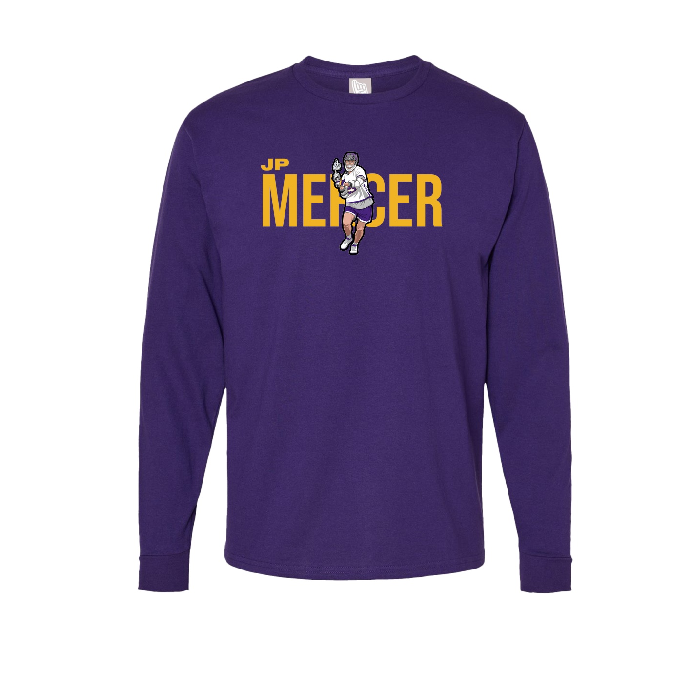 Long Sleeve Tee — Player Name in Purple