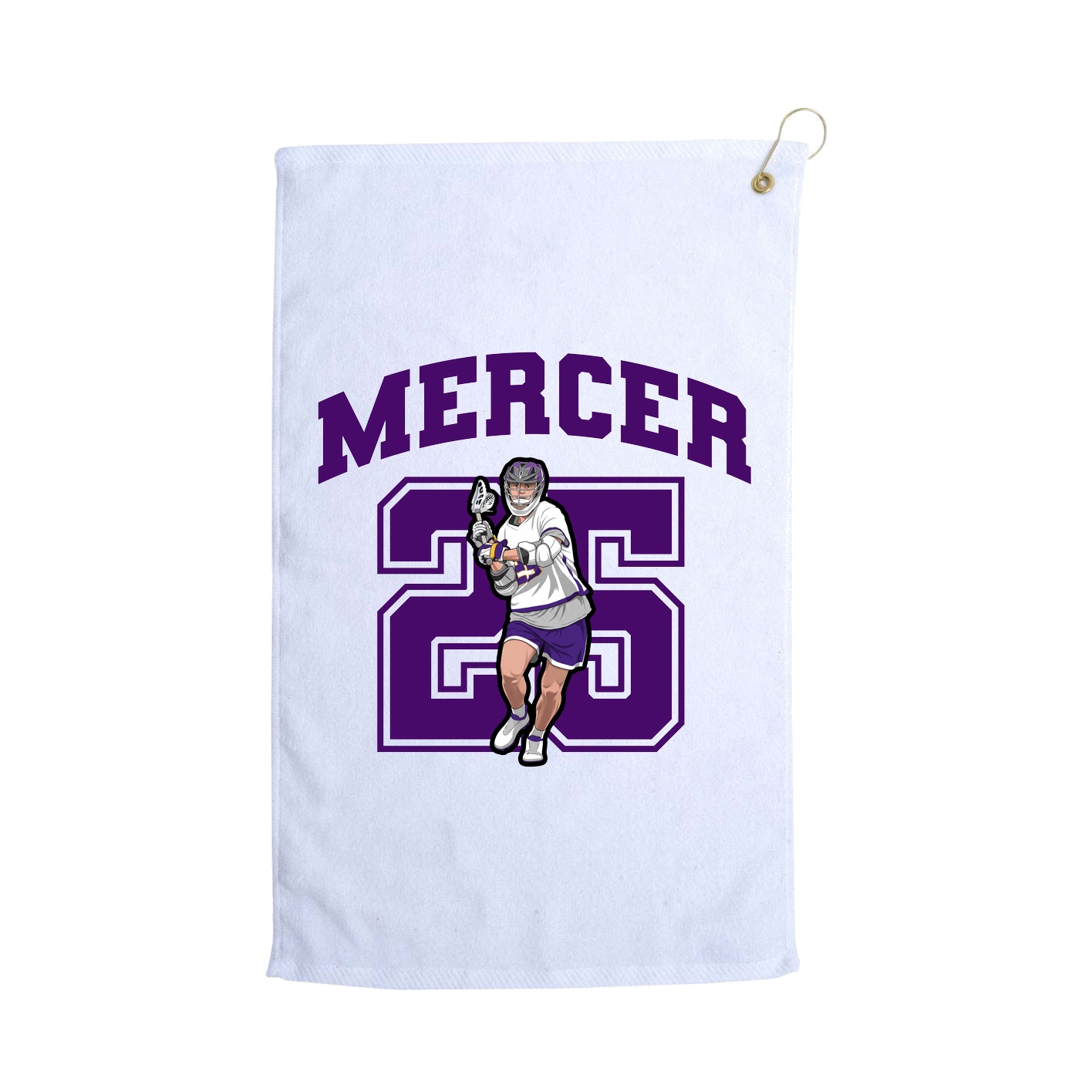 Golf Towel — Number in White