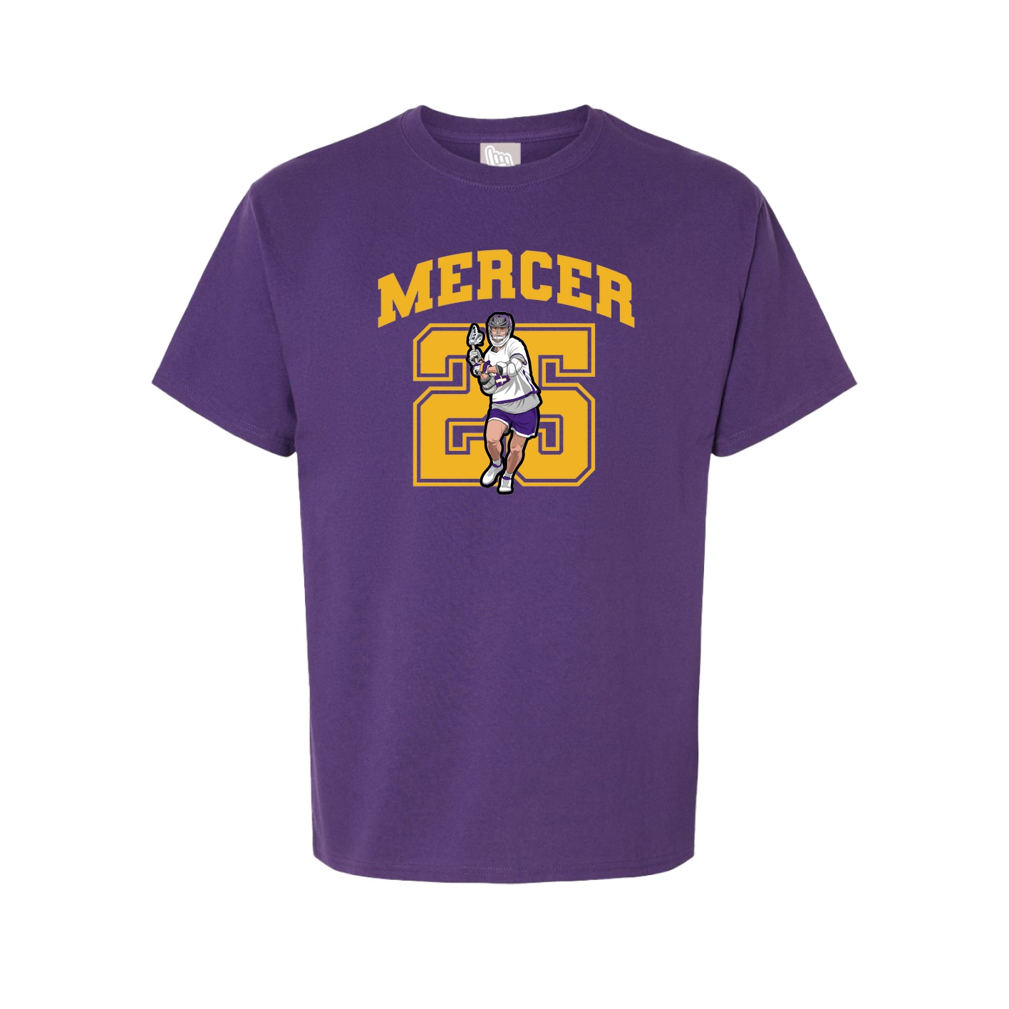 Youth Tee — Number in Purple