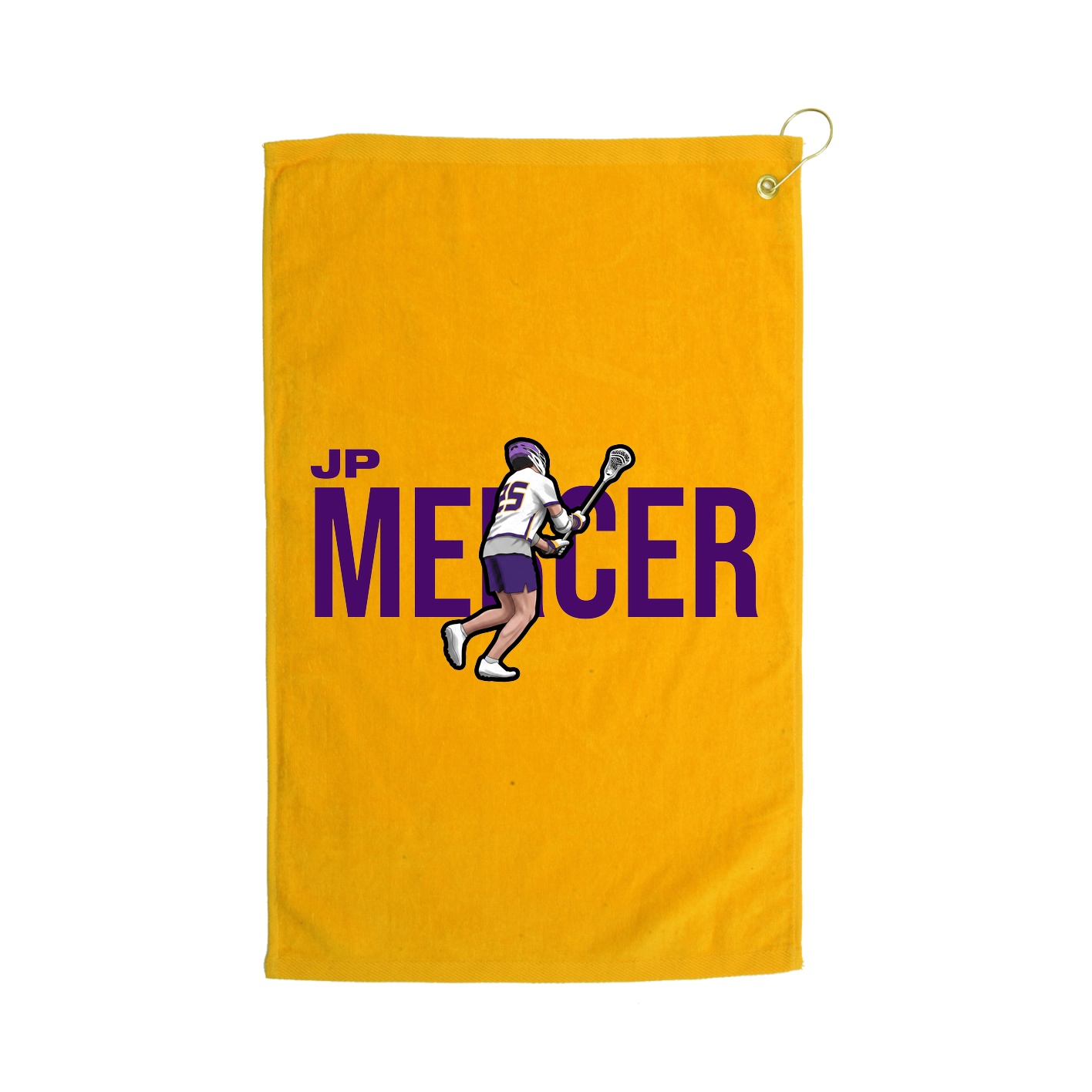 Golf Towel — Player Name in Gold