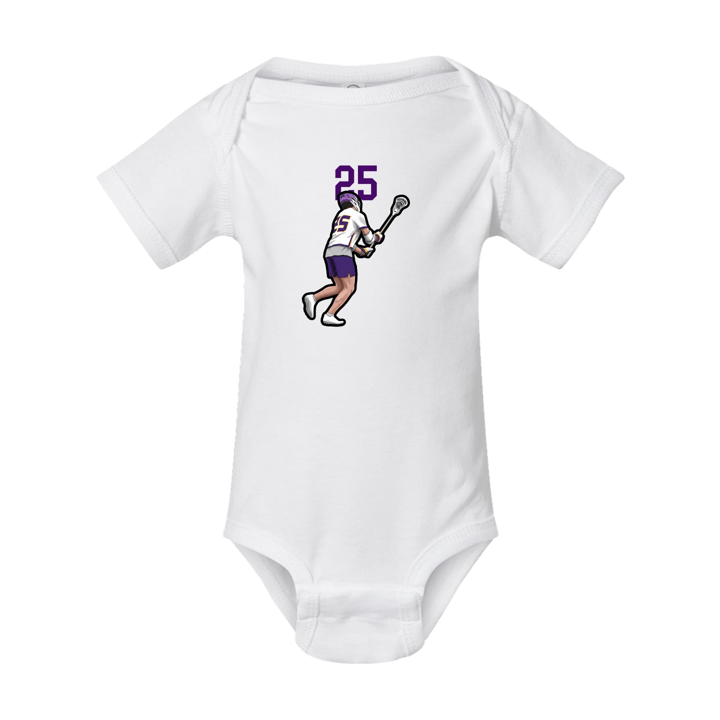 Baby Onesie — Number Top in White