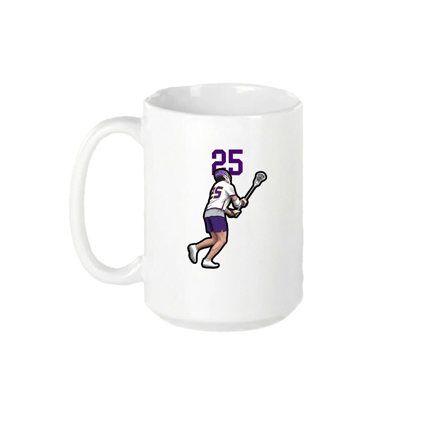 15oz Coffee Mug — Number Top in White