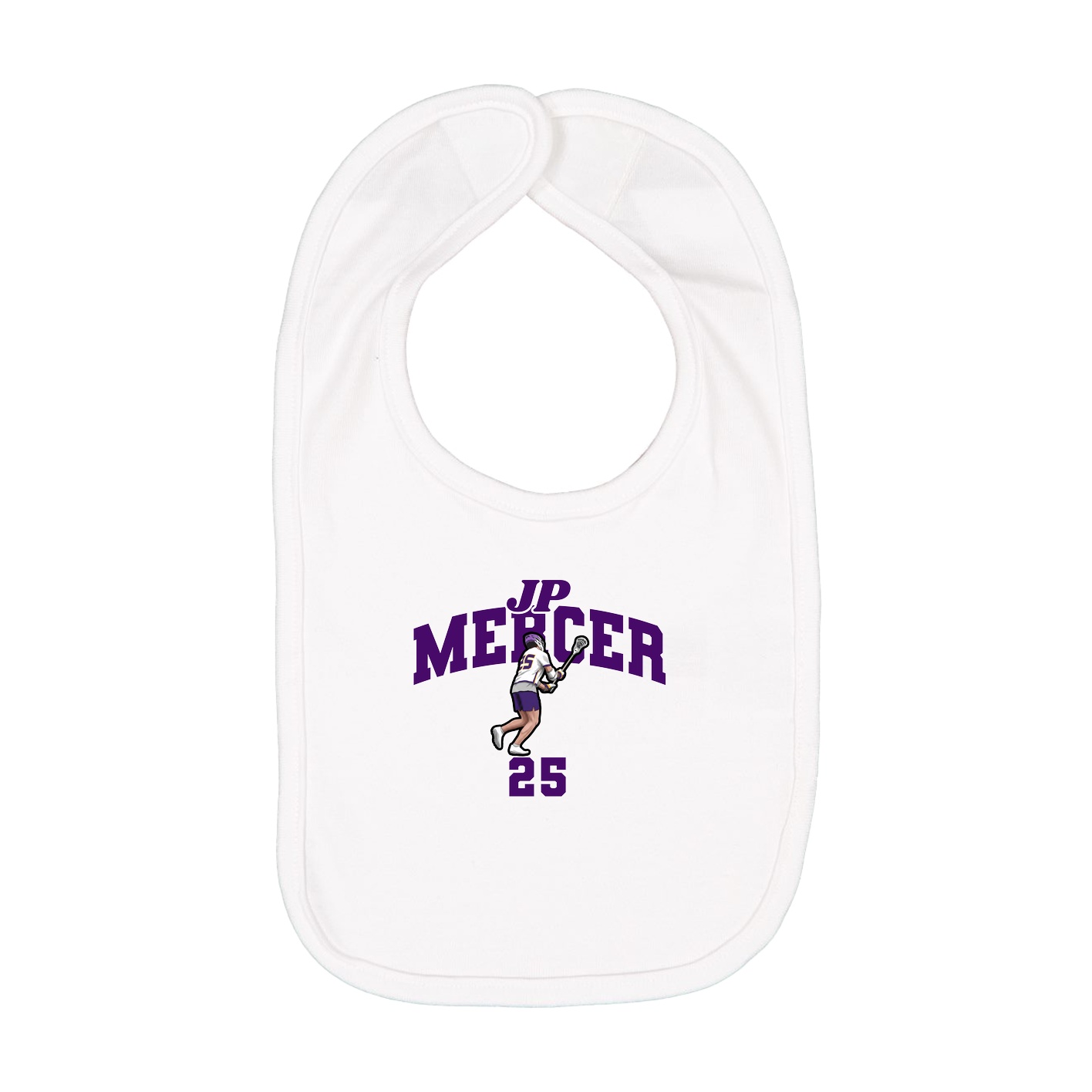 Infant Bib — Signature Arch in White