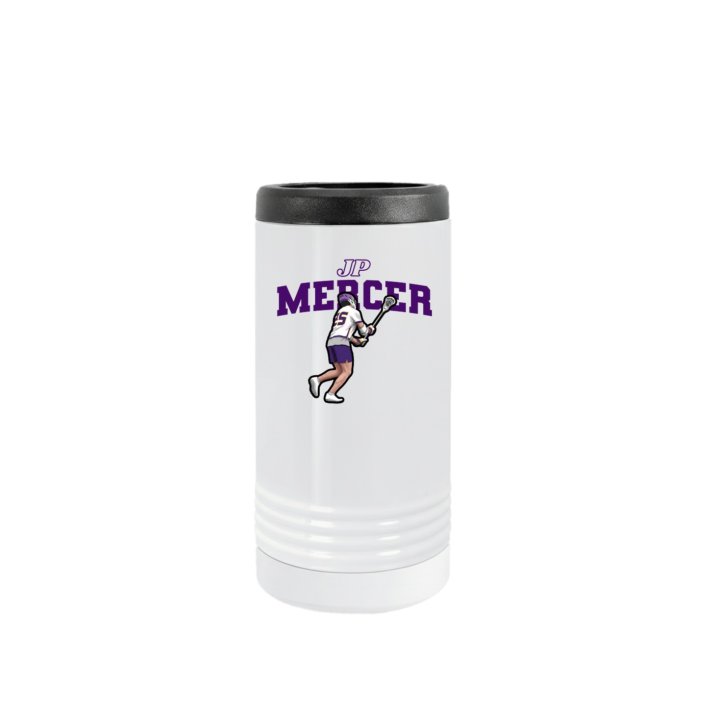 Slim Beverage Holder — Name Arch in White
