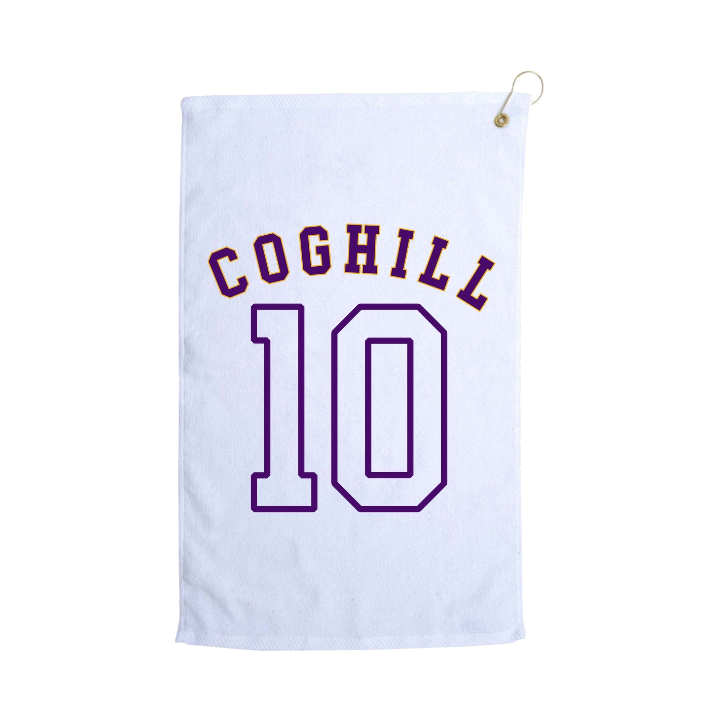 Golf Towel — Shirsey Arch in White