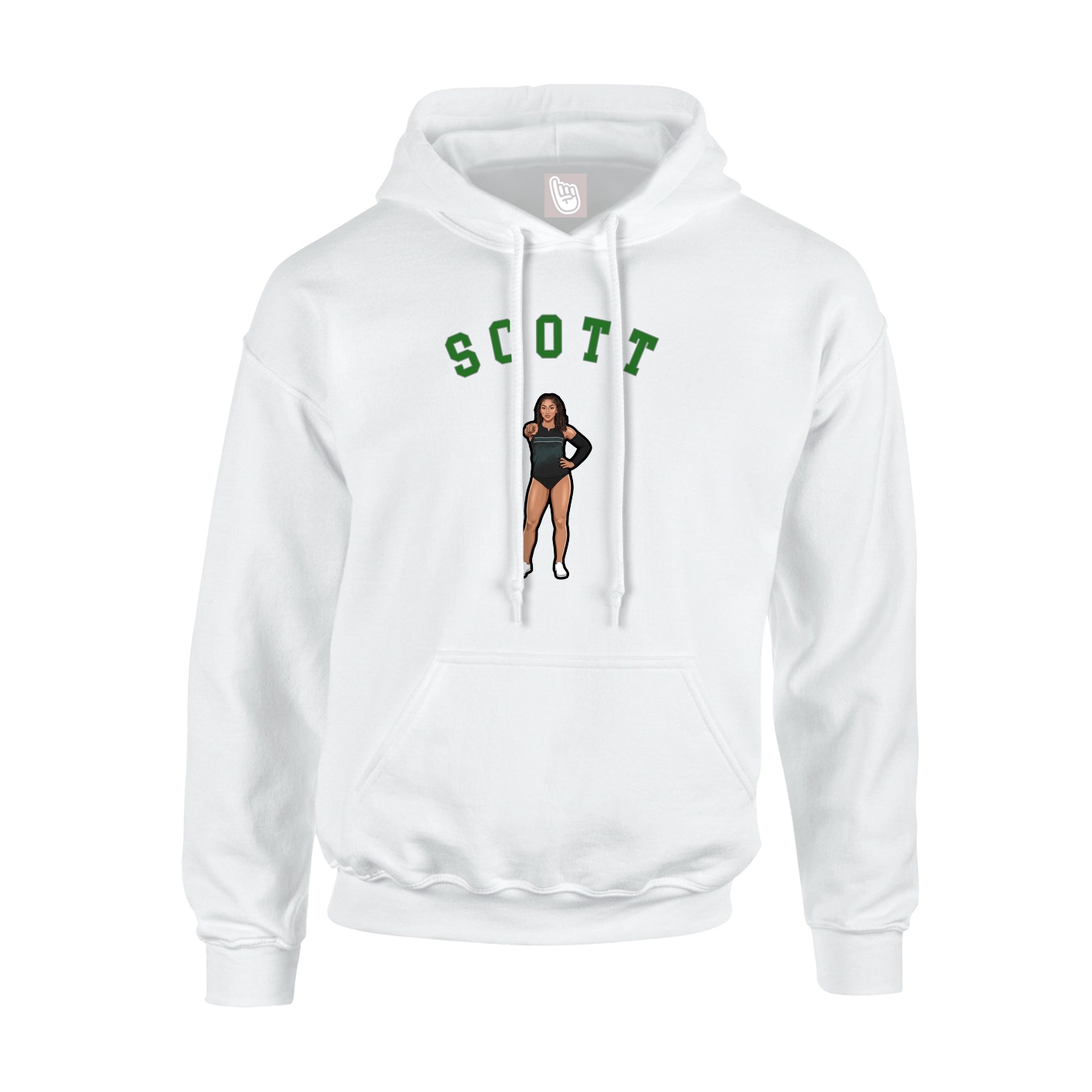 Youth Hoodie — Shirsey Arch in White