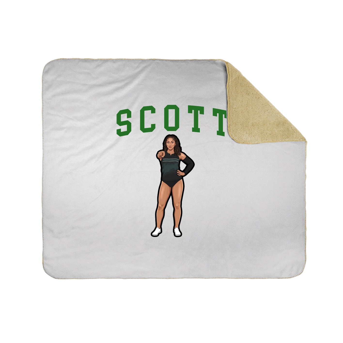 Throw Blanket — Shirsey in White