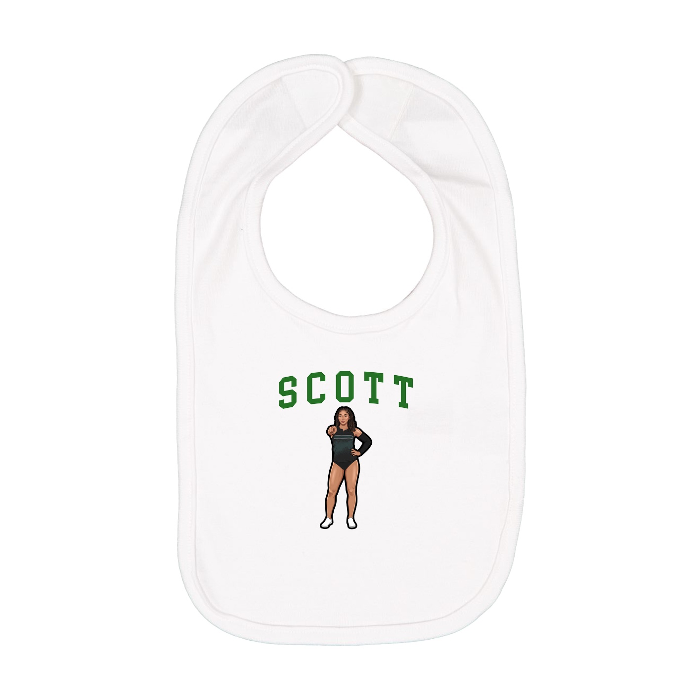 Infant Bib — Shirsey in White