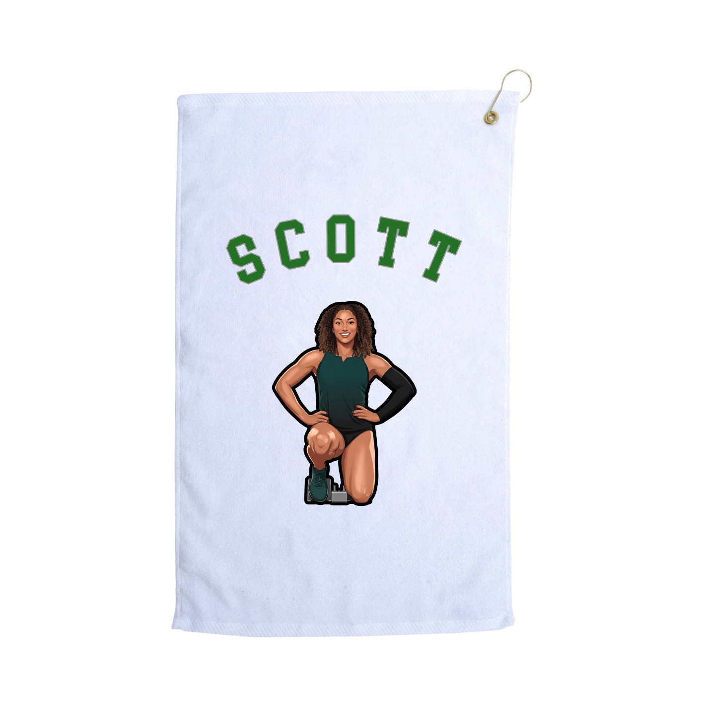 Golf Towel — Shirsey Arch in White