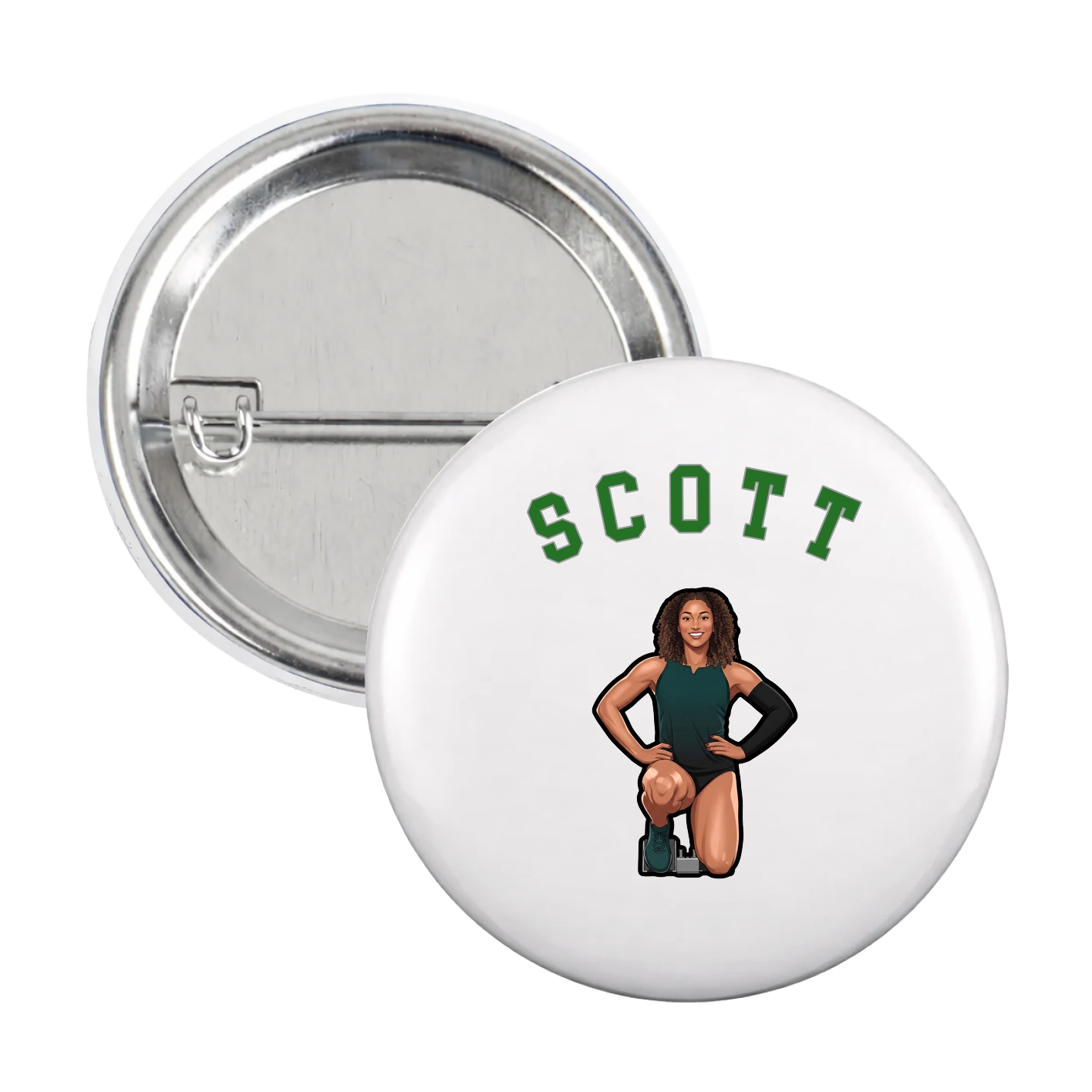 Game Day Button — Shirsey Arch in White
