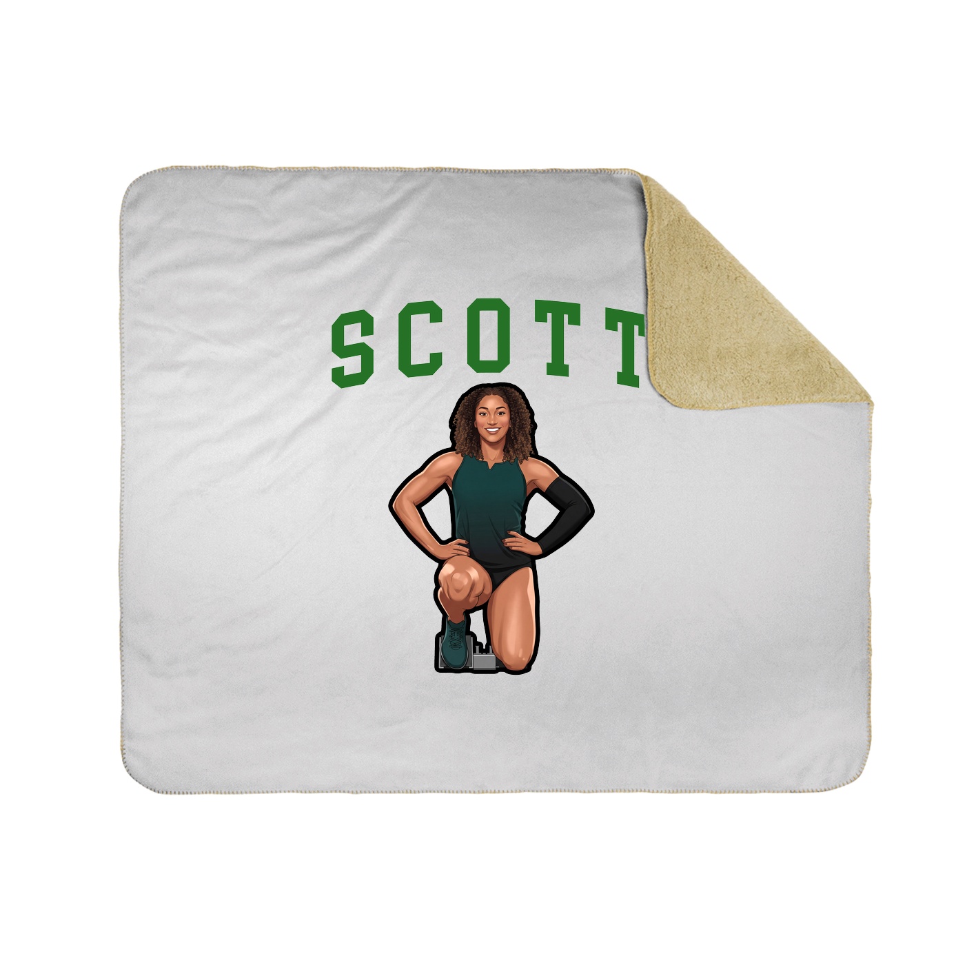 Throw Blanket — Shirsey in White