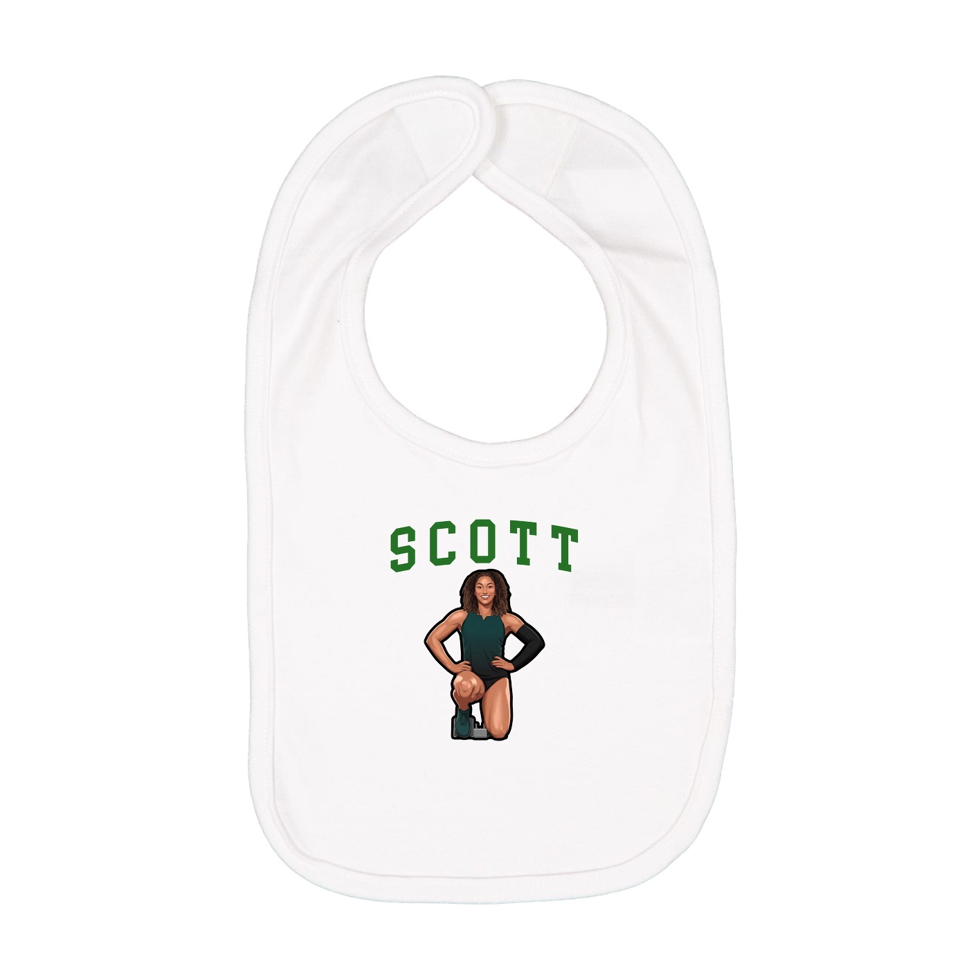 Infant Bib — Shirsey in White