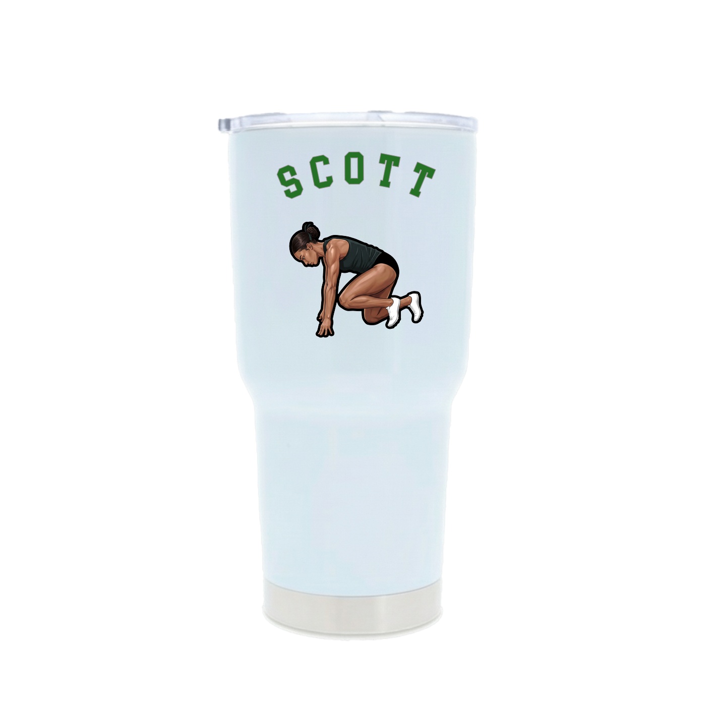 30oz Stainless Steel Tumbler — Shirsey Arch in White