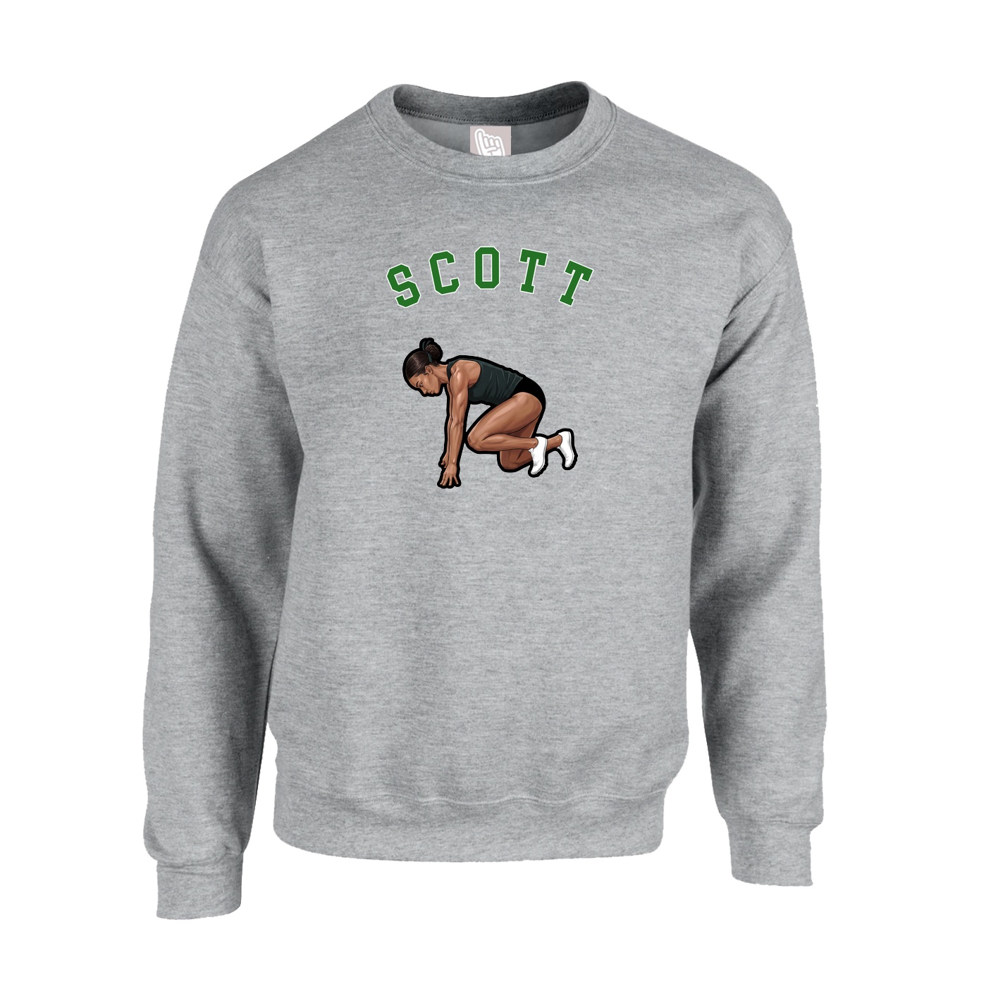 Fleece Crew — Shirsey Arch in Grey