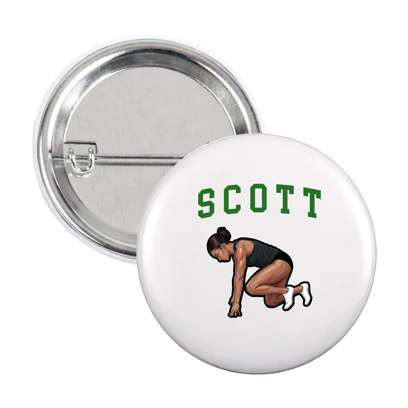 Game Day Button — Shirsey in White