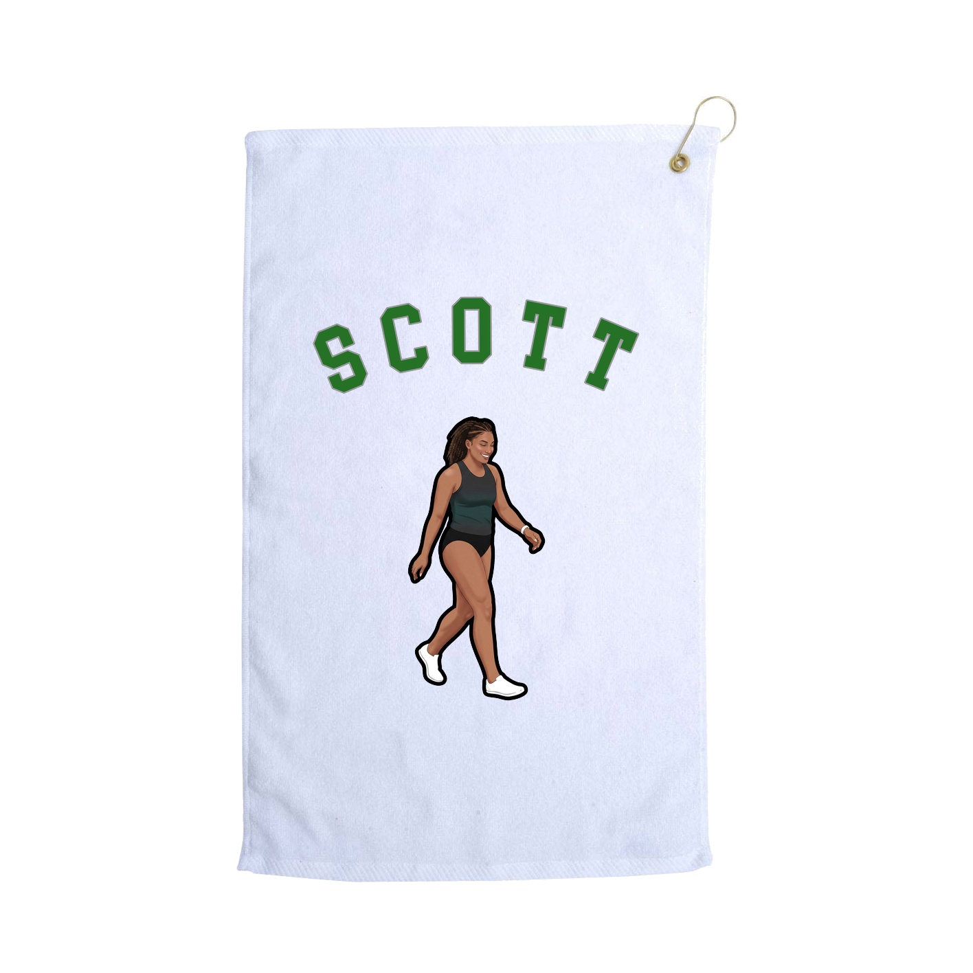 Golf Towel — Shirsey Arch in White