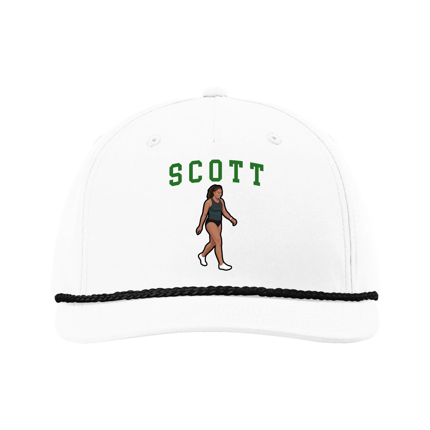 Five-Panel Classic Rope Cap — Shirsey in White