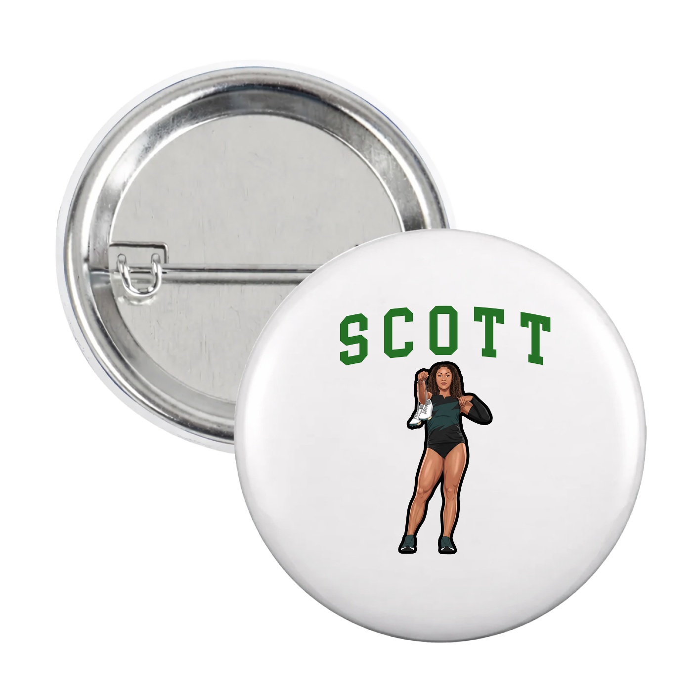 Game Day Button — Shirsey in White