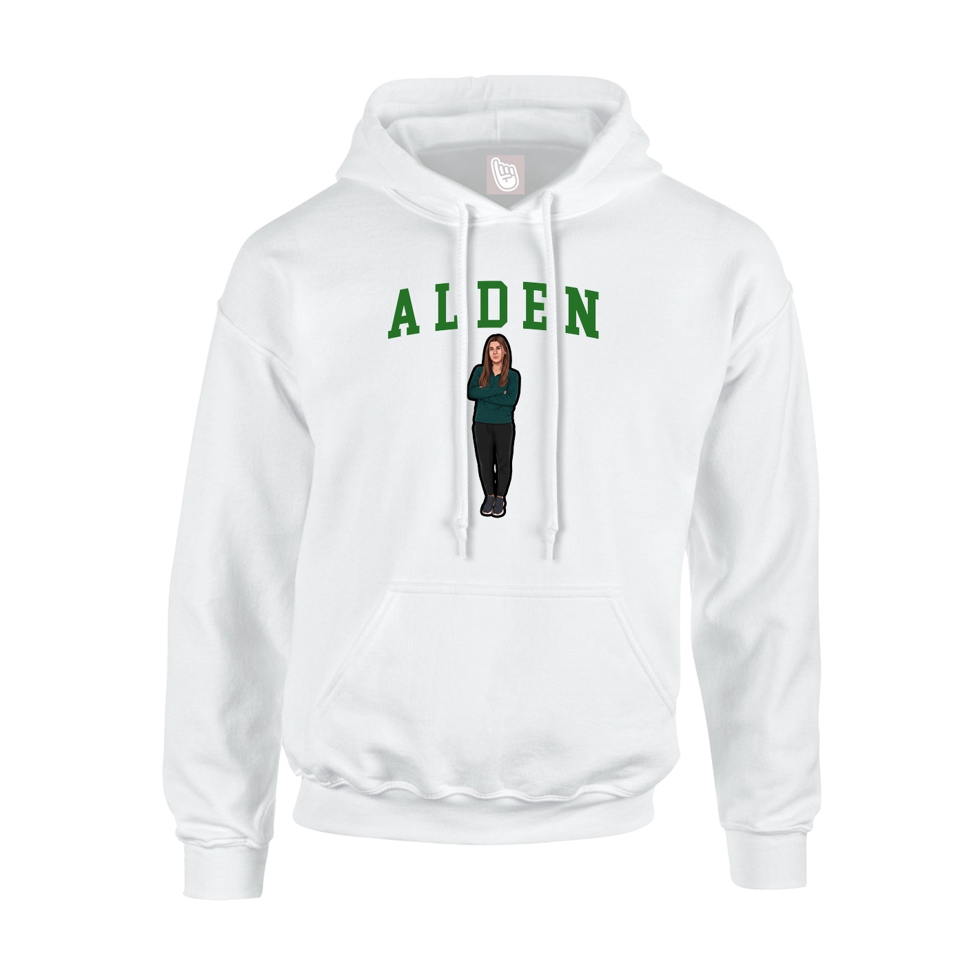 Hoodie — Shirsey in White