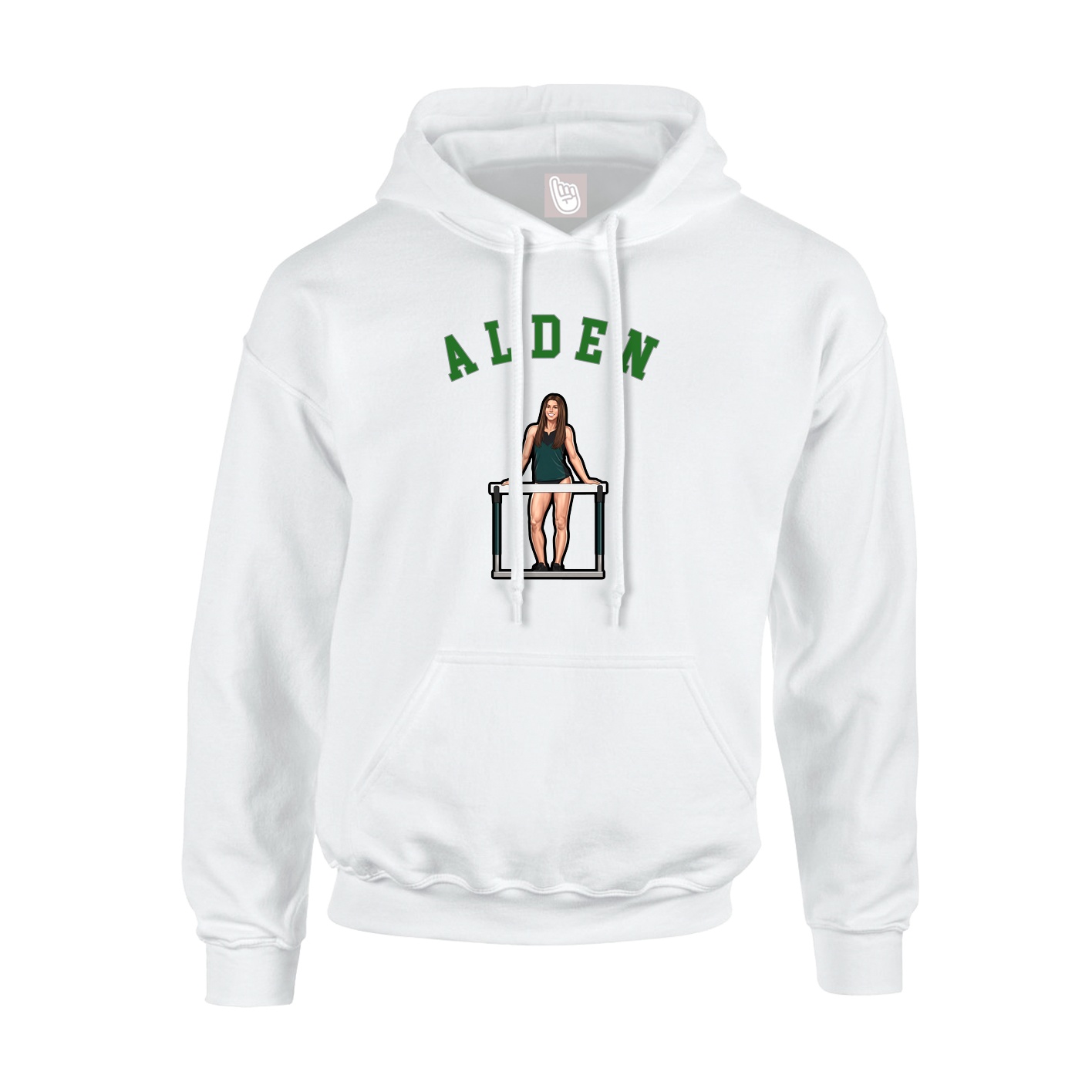 Youth Hoodie — Shirsey Arch in White