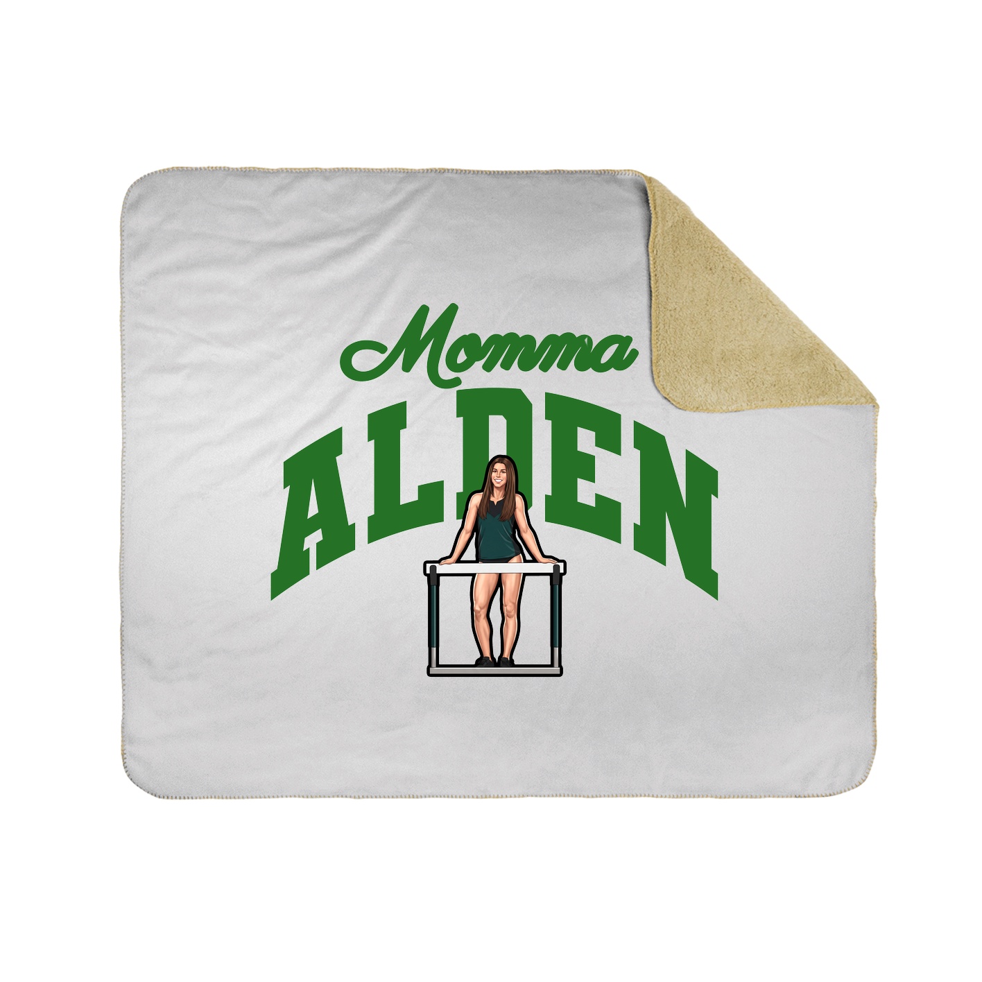 Throw Blanket — Mothers Day Arch in White