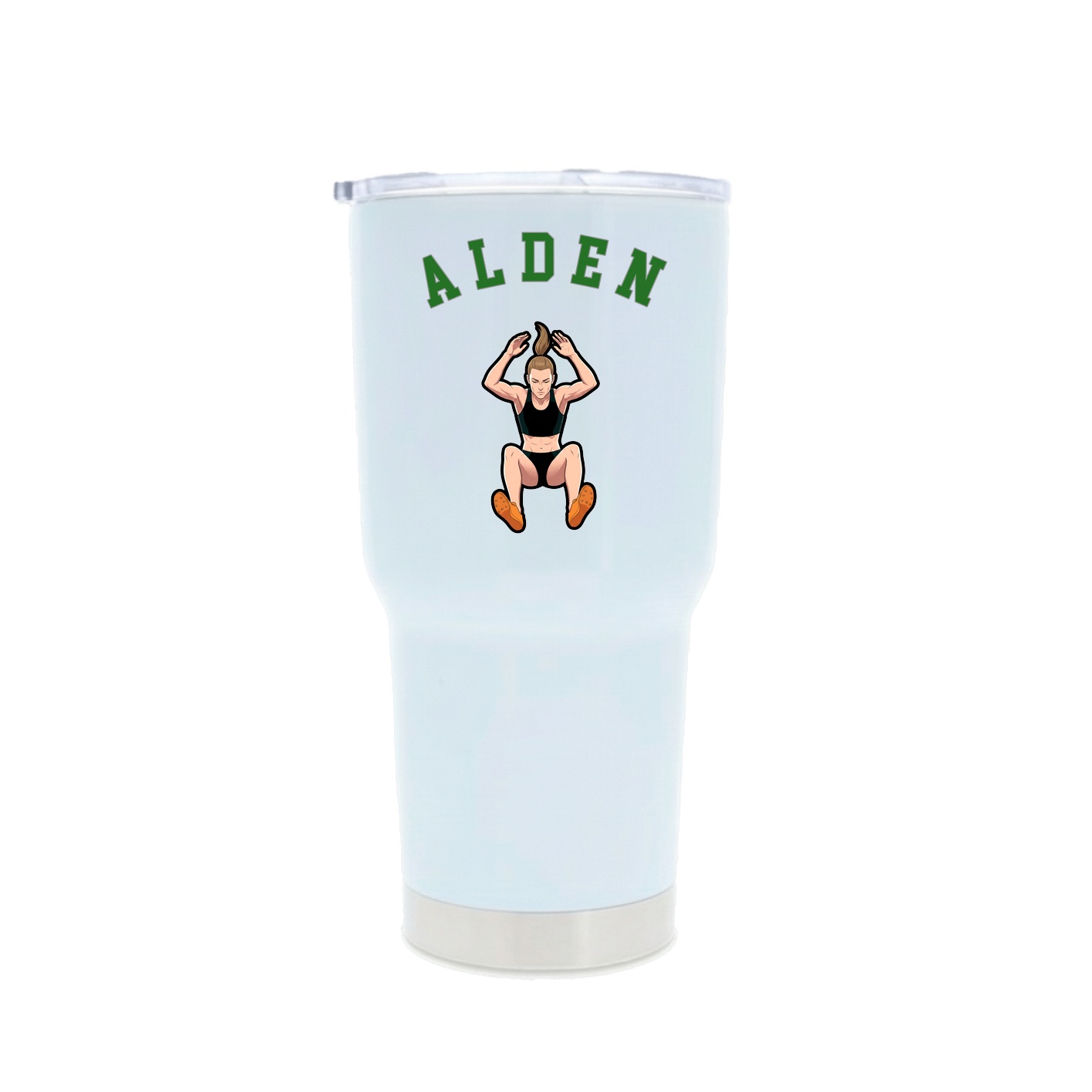 30oz Stainless Steel Tumbler — Shirsey Arch in White