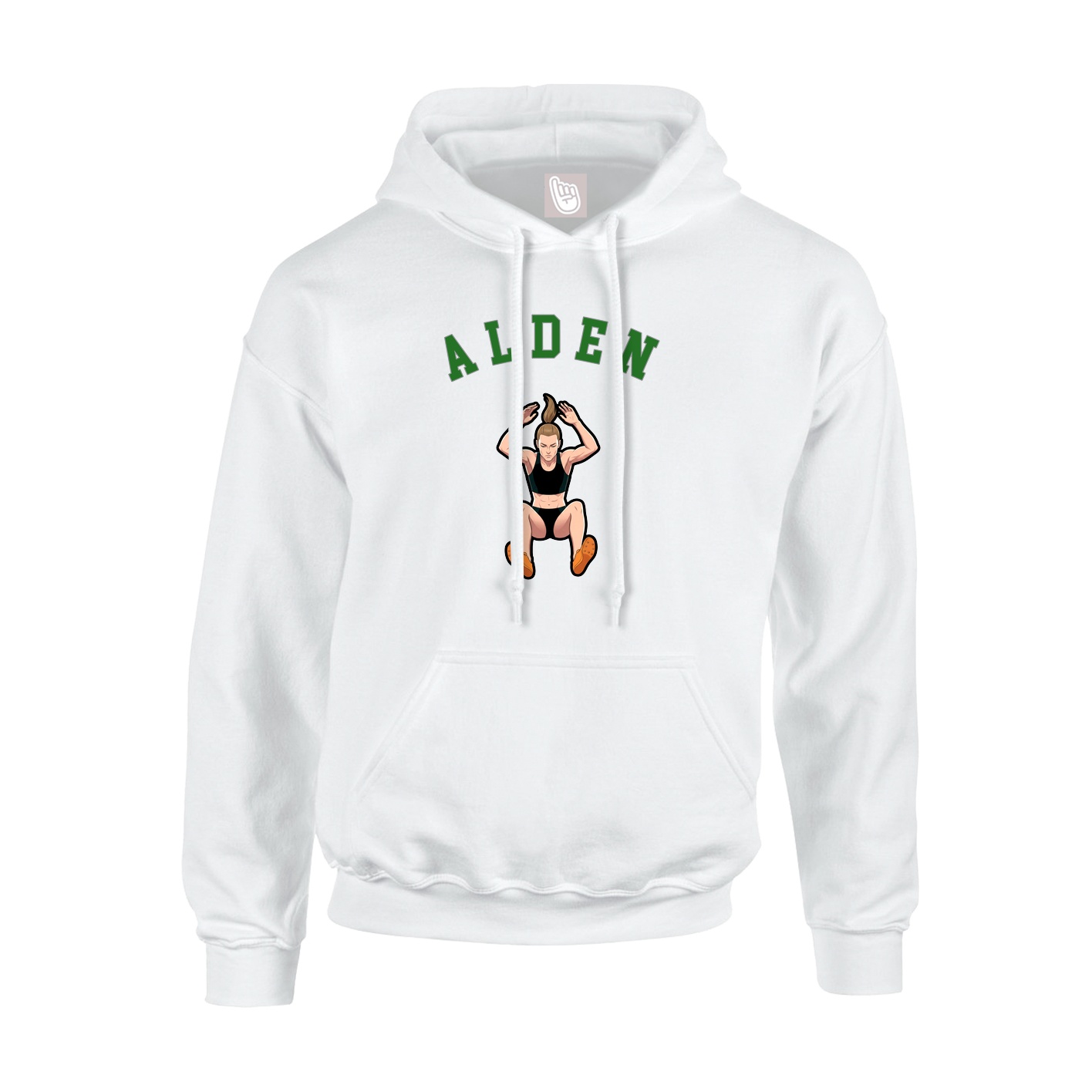 Youth Hoodie — Shirsey Arch in White