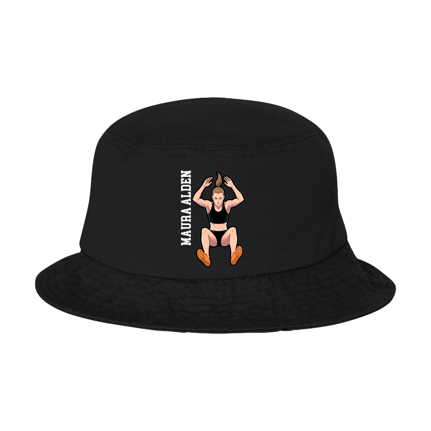 Bucket Cap — Name Vertical in Black