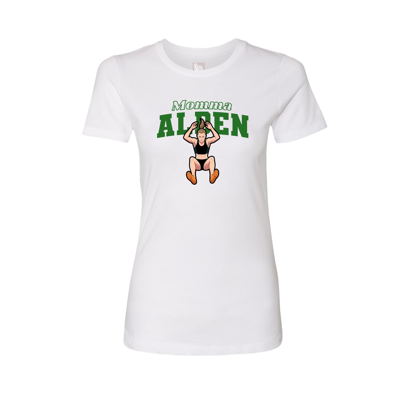 Womens Tee — Mothers Day Block in White