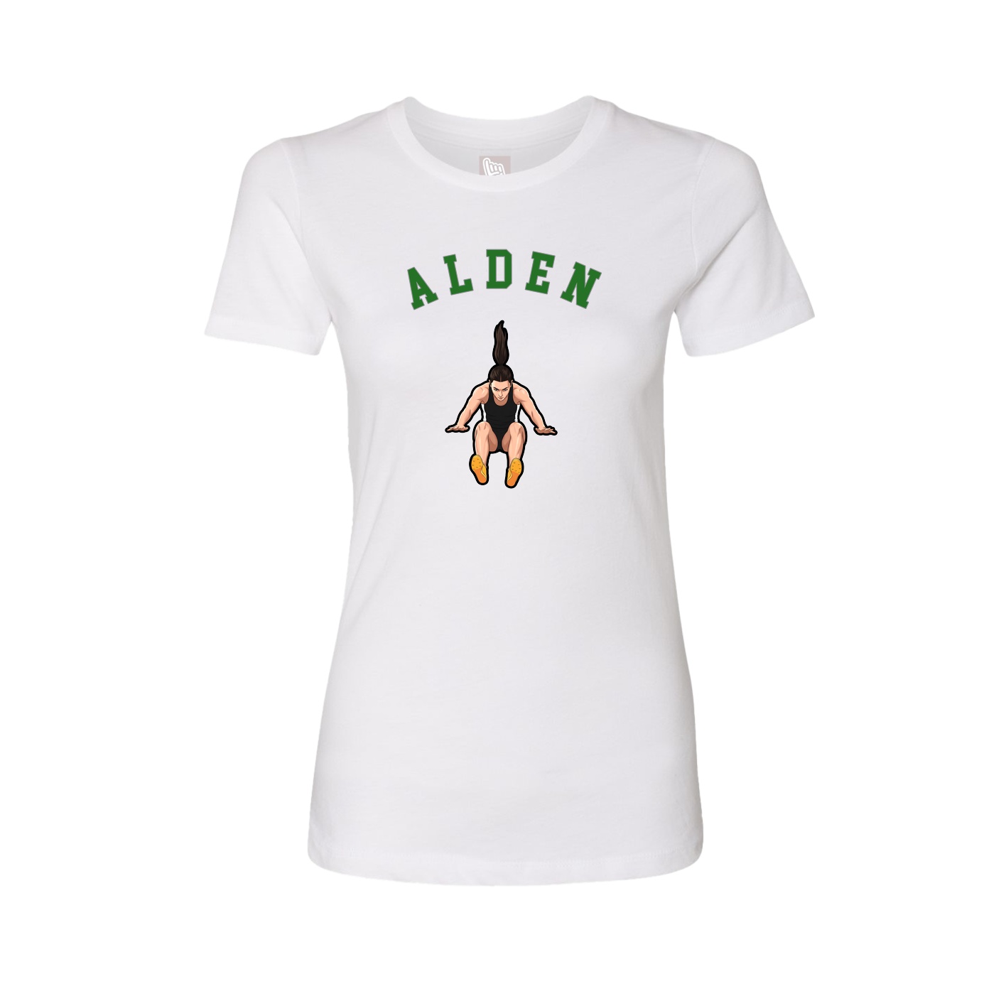 Fitted Women's Tee — Shirsey Arch in White