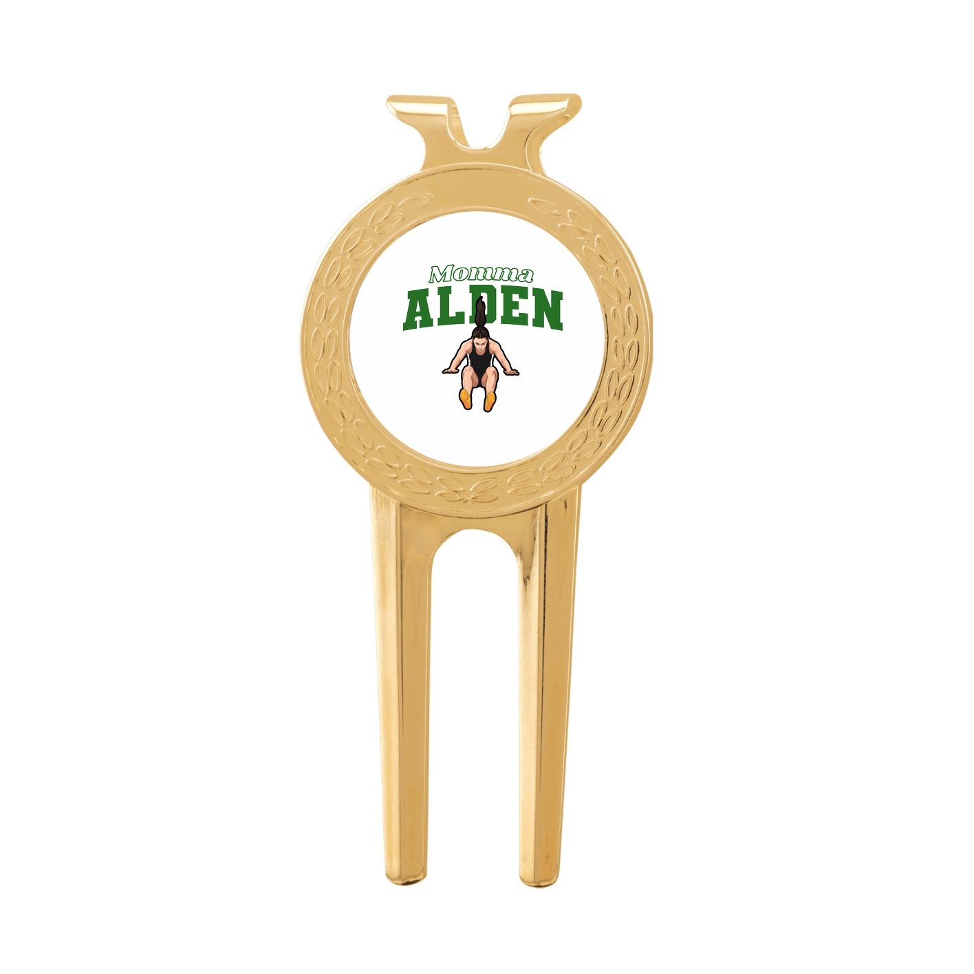Divot Tool with Ball Marker — Mothers Day Block in Classic