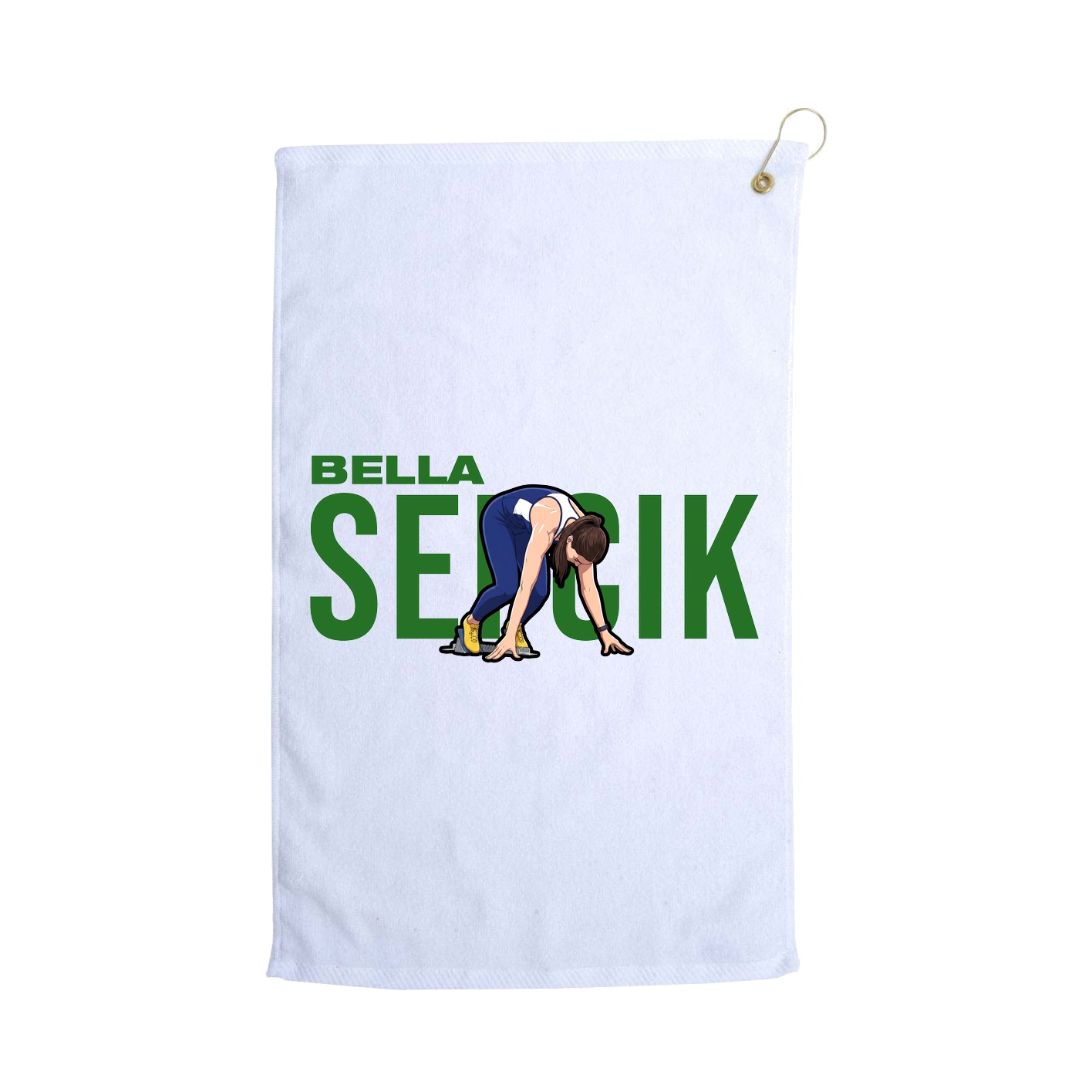 Golf Towel — Player Name in White