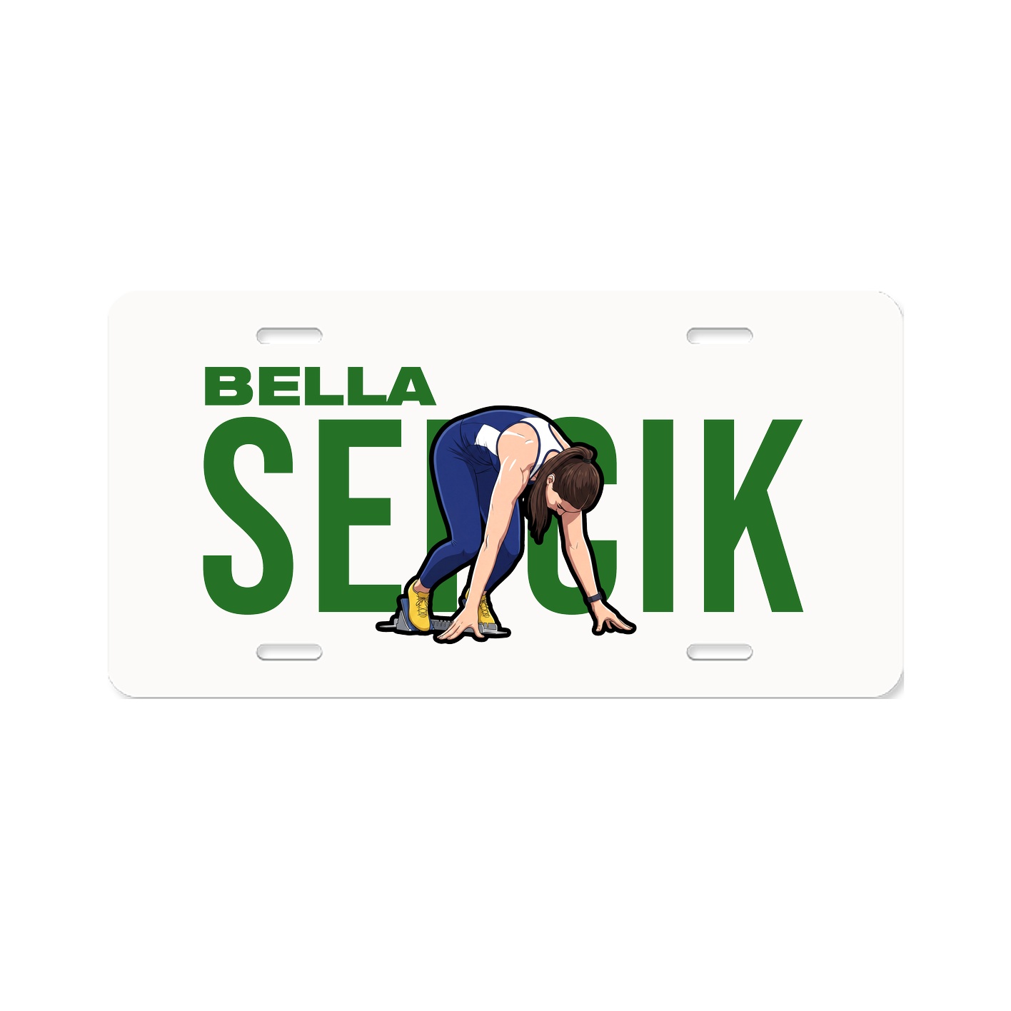 License Plate — Player Name in Classic