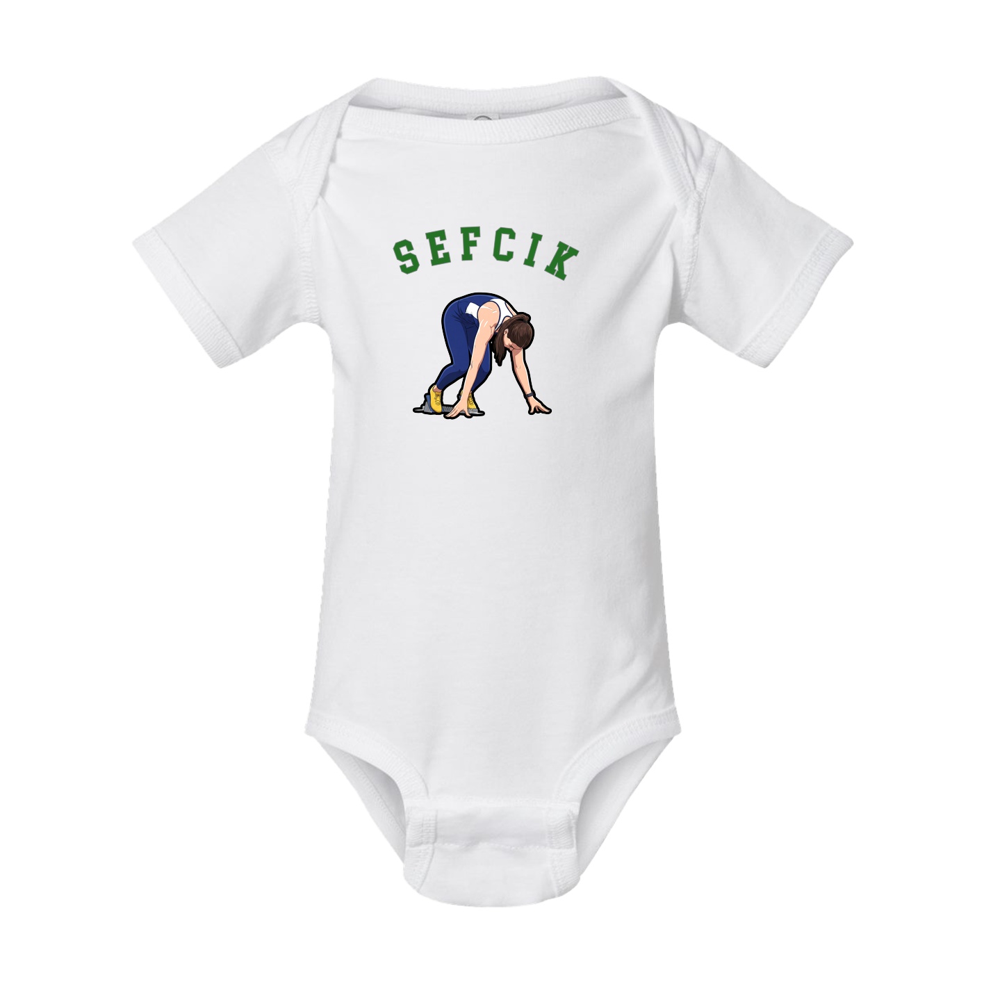 Baby Onesie — Shirsey Arch in White