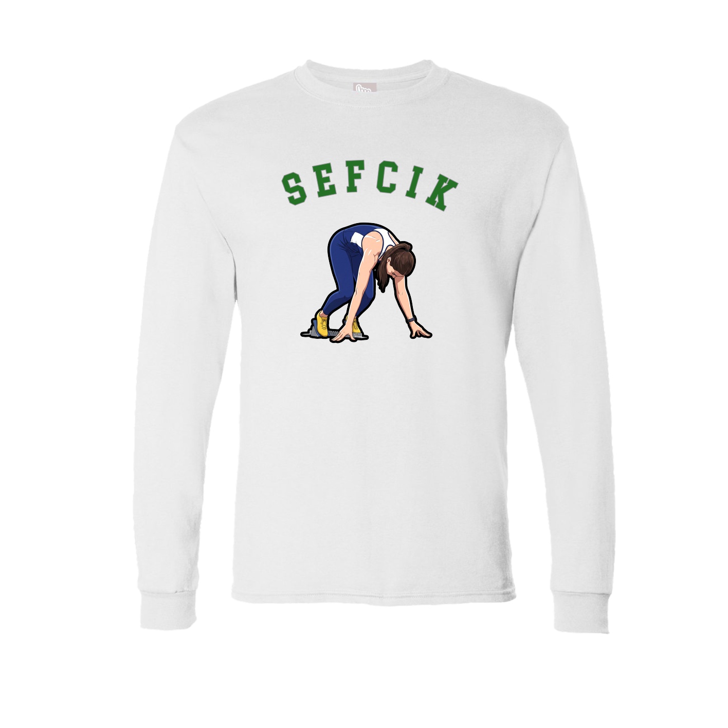 Long Sleeve Tee — Shirsey Arch in White