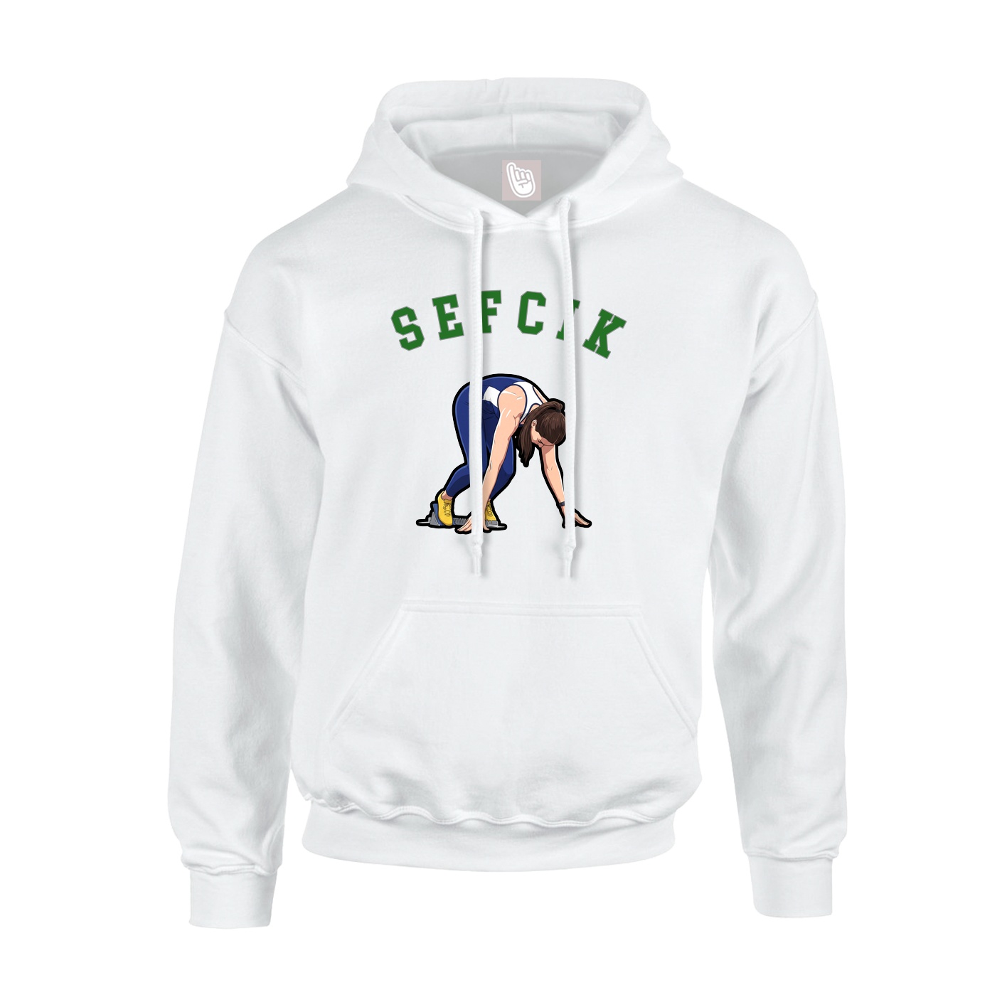 Youth Hoodie — Shirsey Arch in White