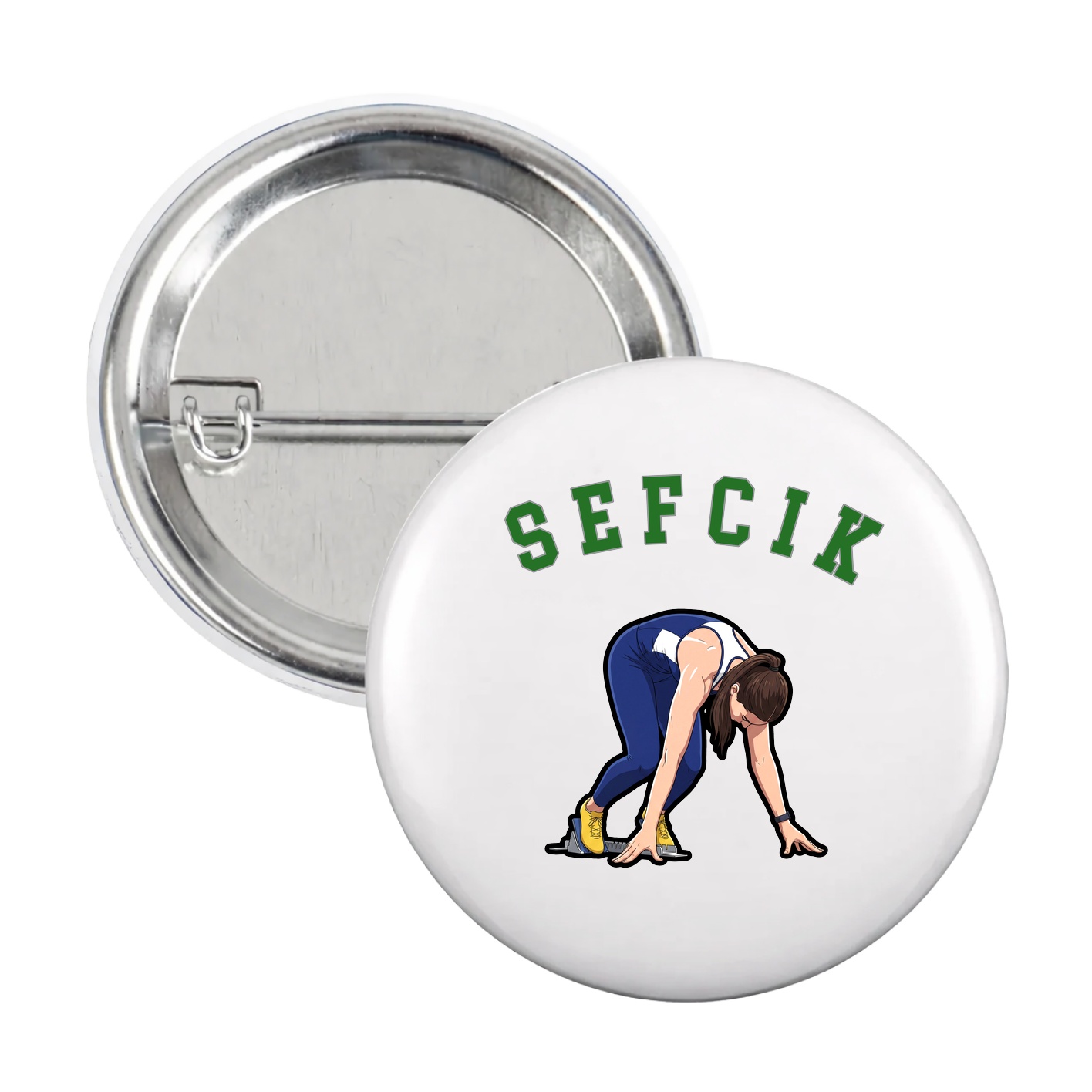 Game Day Button — Shirsey Arch in White