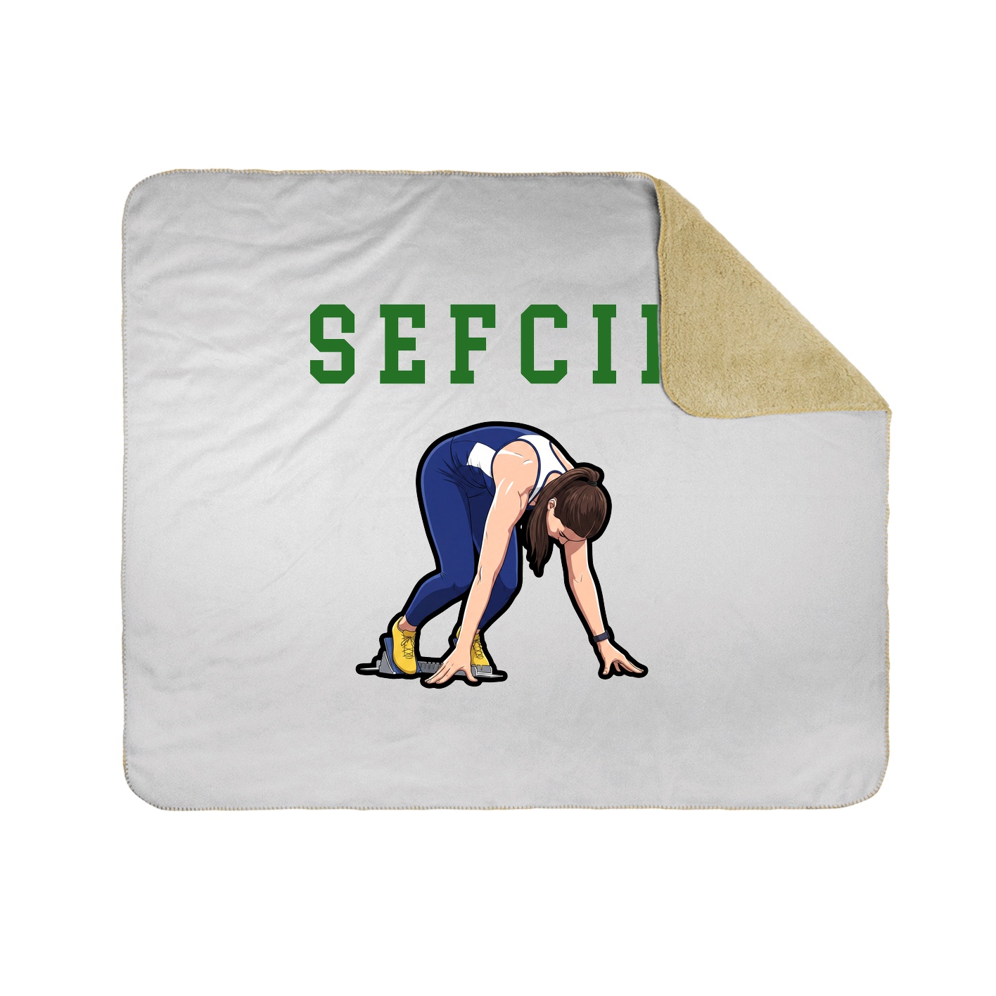 Throw Blanket — Shirsey in White