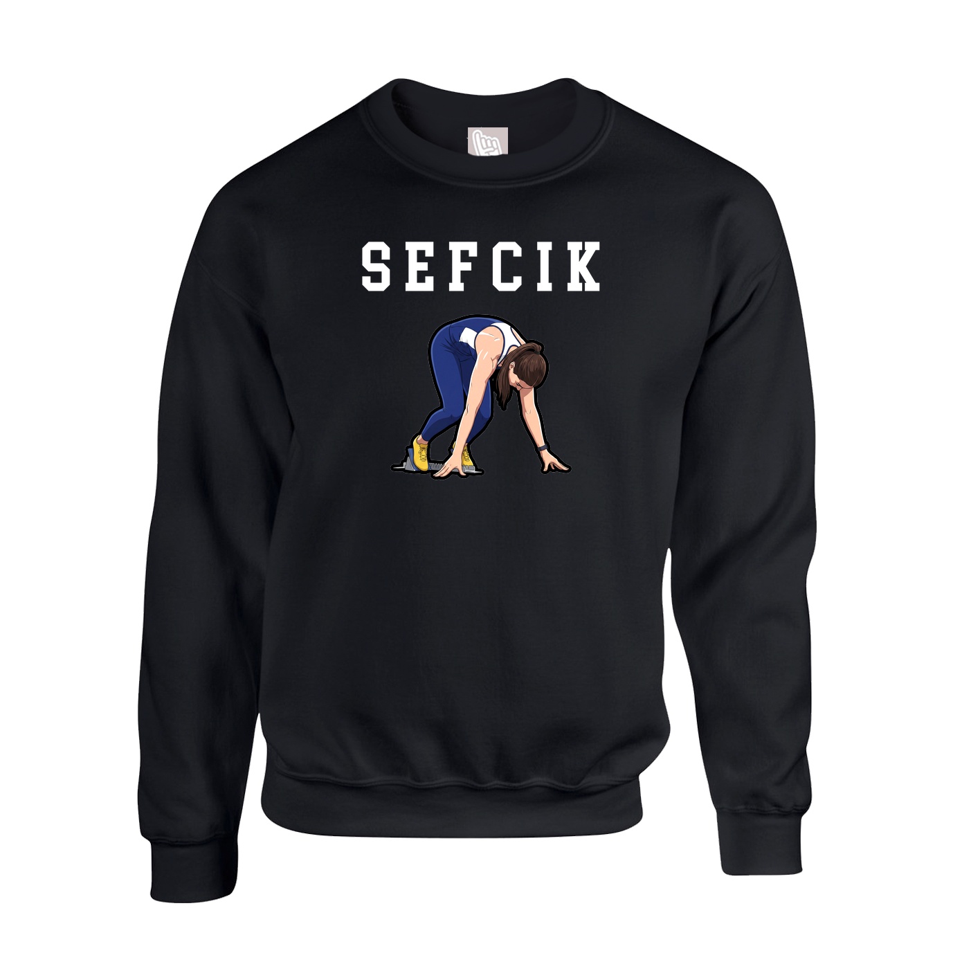 Fleece Crew — Shirsey in Black