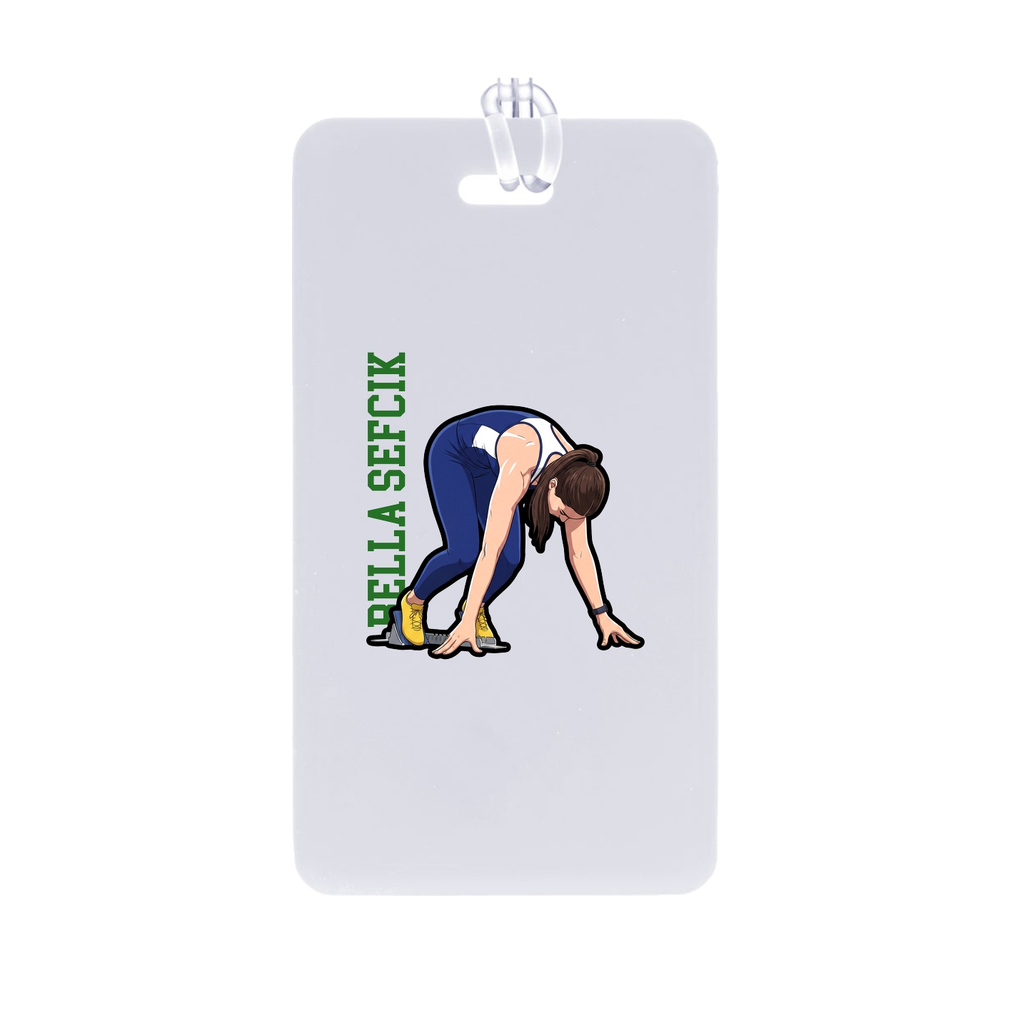 Bag Tag — Name Vertical in Classic